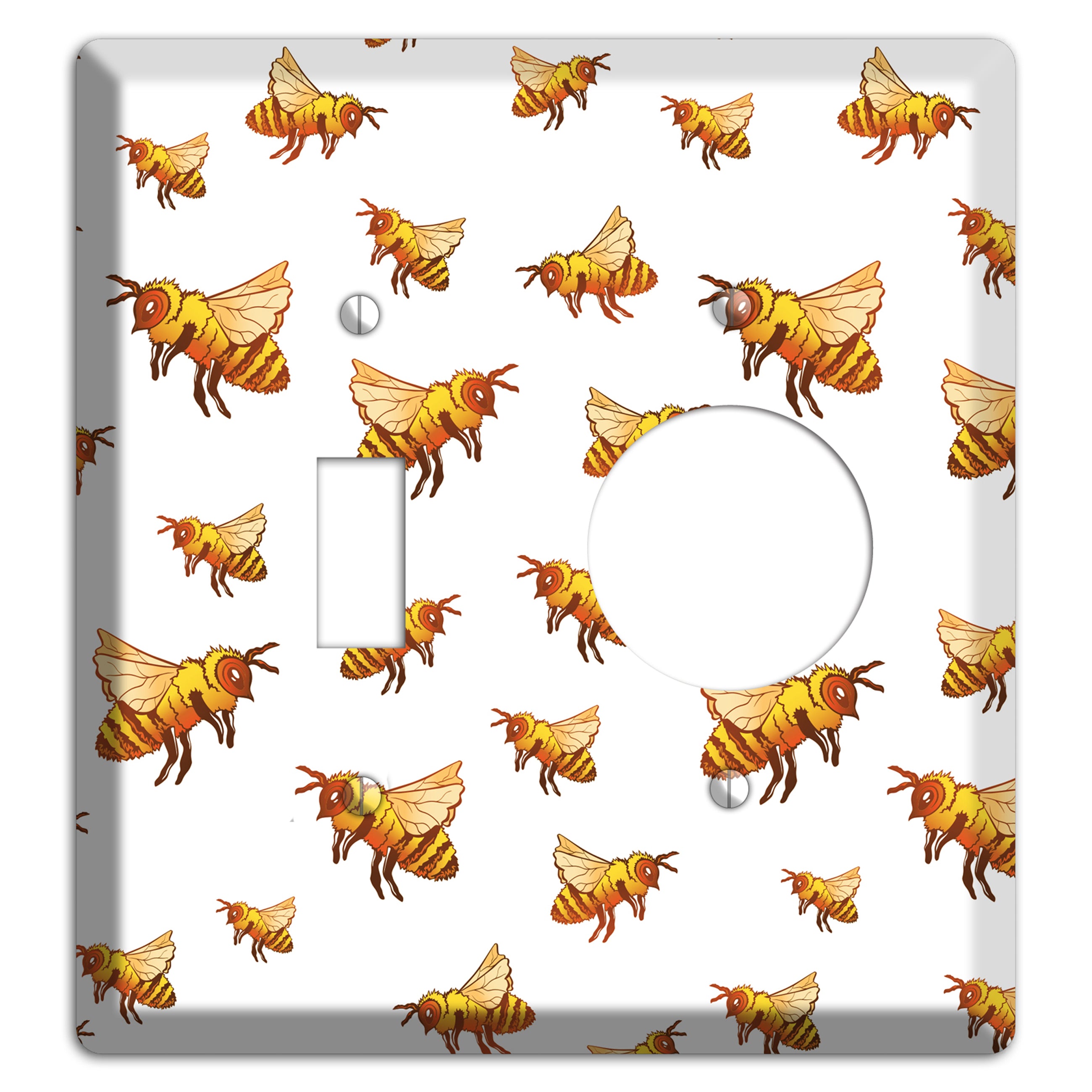 Golden Swarm Dance Toggle / Receptacle Wallplate