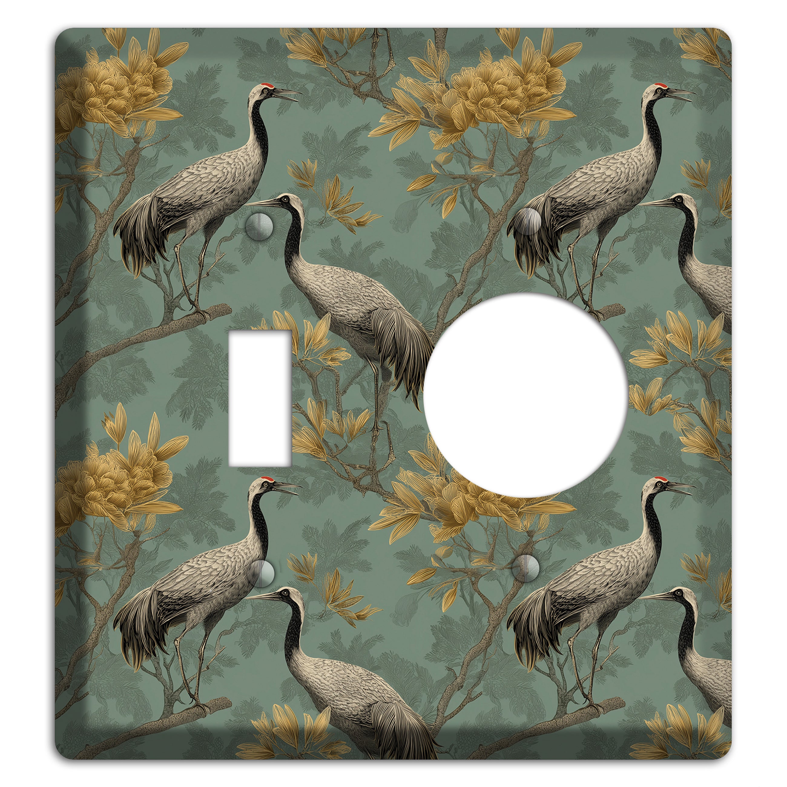 Sage Garden Vigil Toggle / Receptacle Wallplate