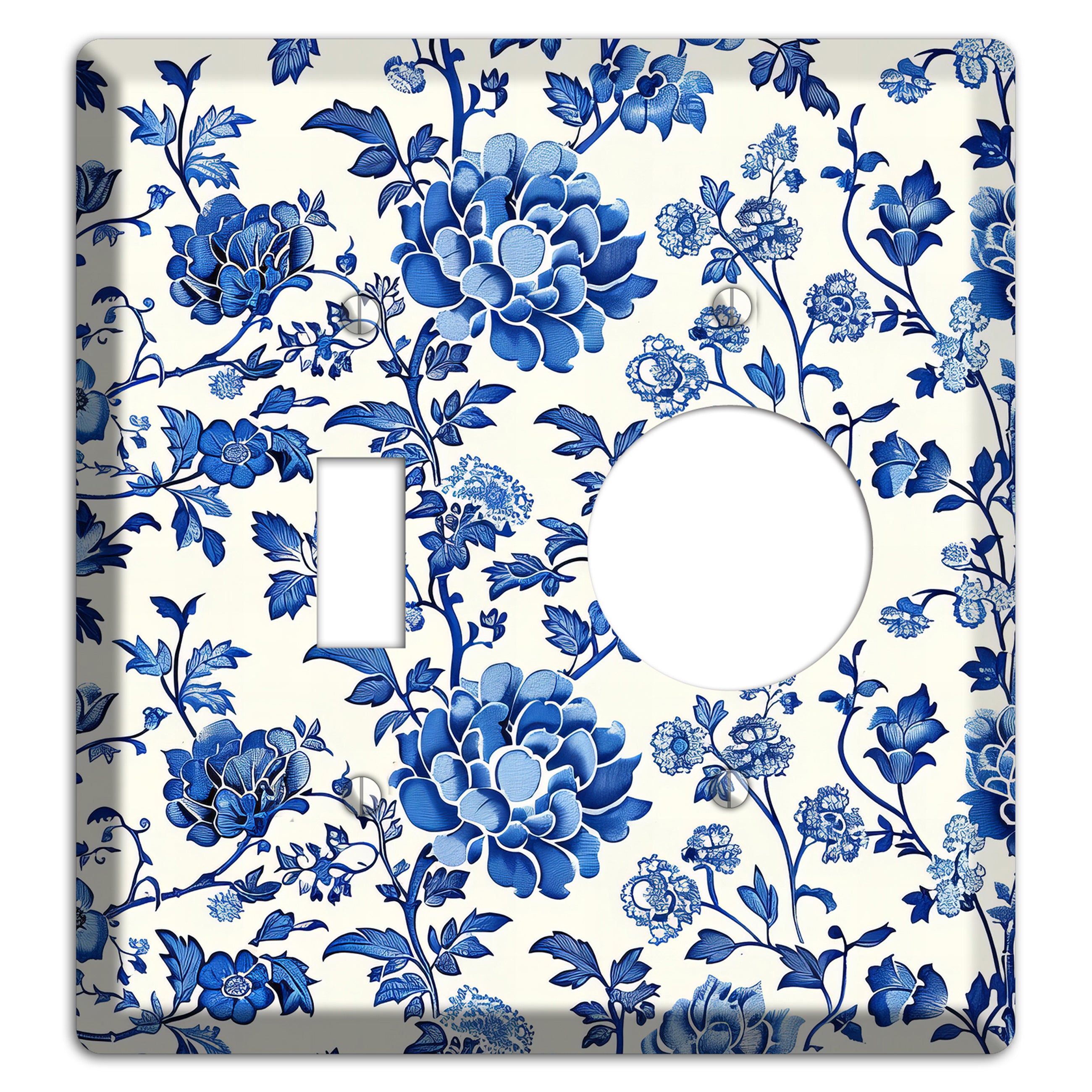 Porcelain Garden Reverie Toggle / Receptacle Wallplate