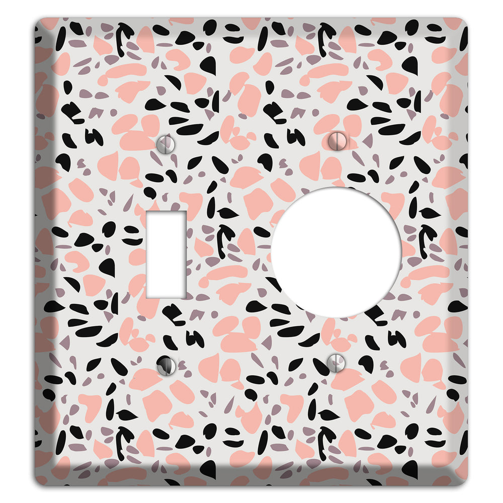 Rose Noir Confetti Toggle / Receptacle Wallplate