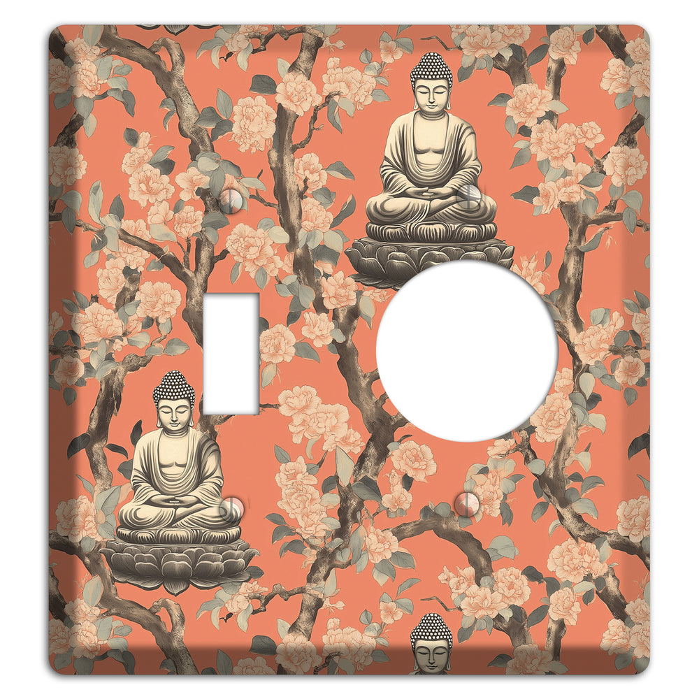 Lotus & Bough Toggle / Receptacle Wallplate