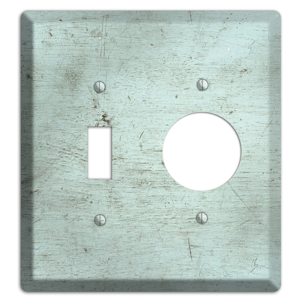 Weathered Teal Deck Toggle / Receptacle Wallplate