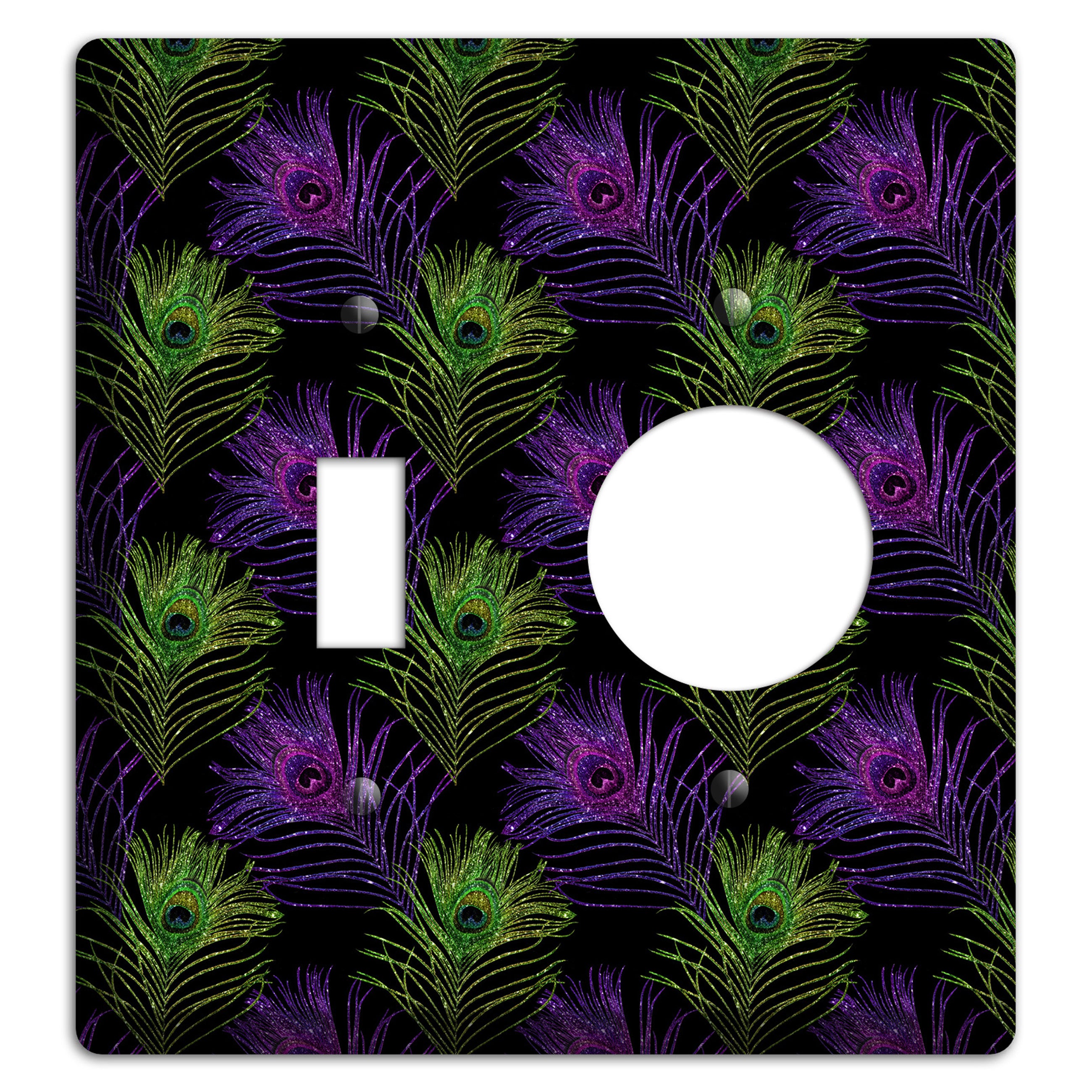 Feathers of the Fête Toggle / Receptacle Wallplate
