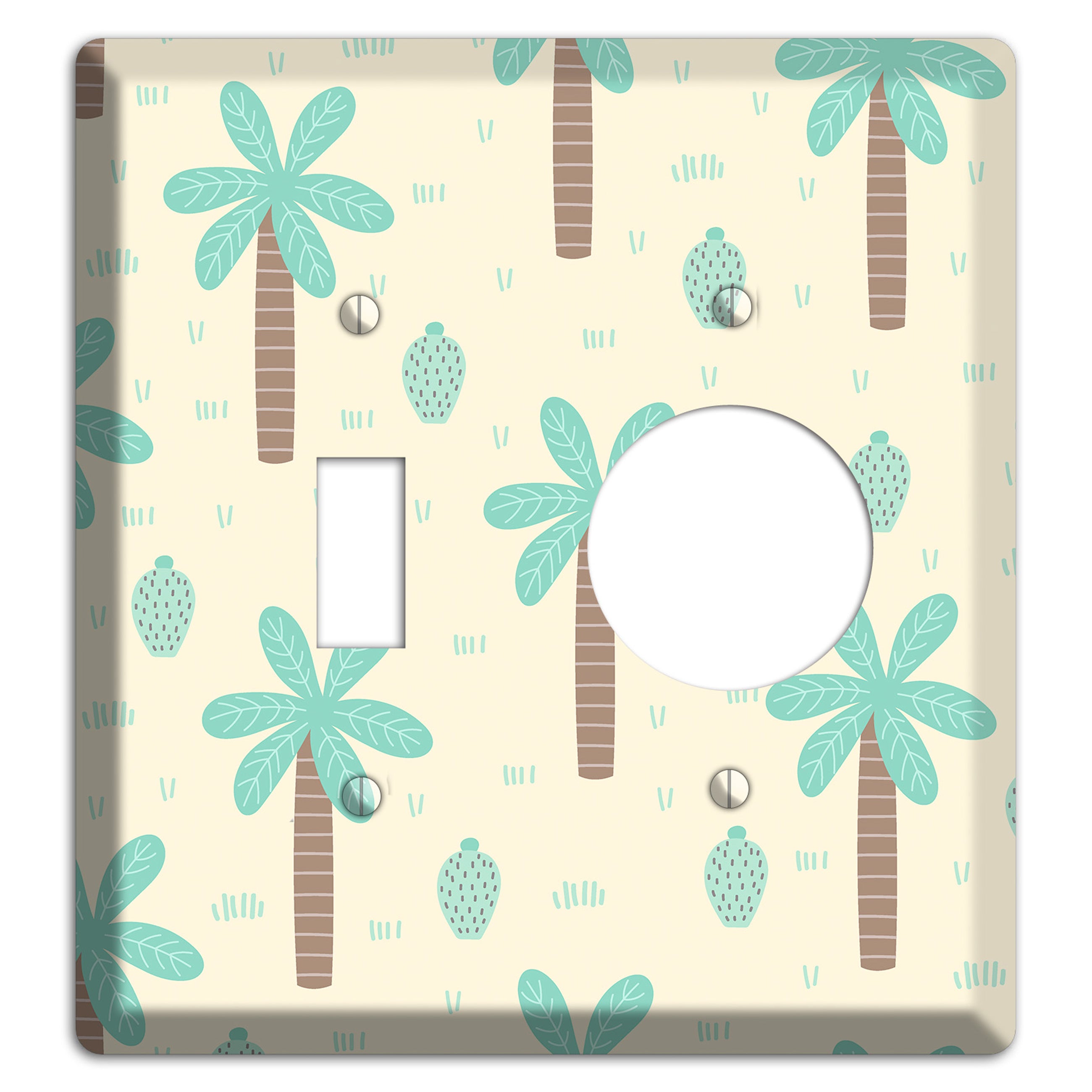 Dino Palmscape Toggle / Receptacle Wallplate