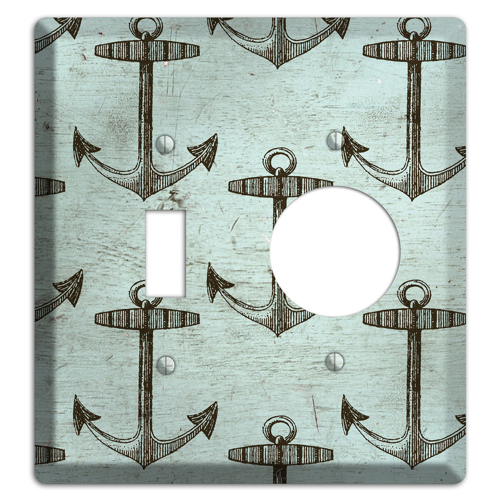 Anchored in Time Toggle / Receptacle Wallplate
