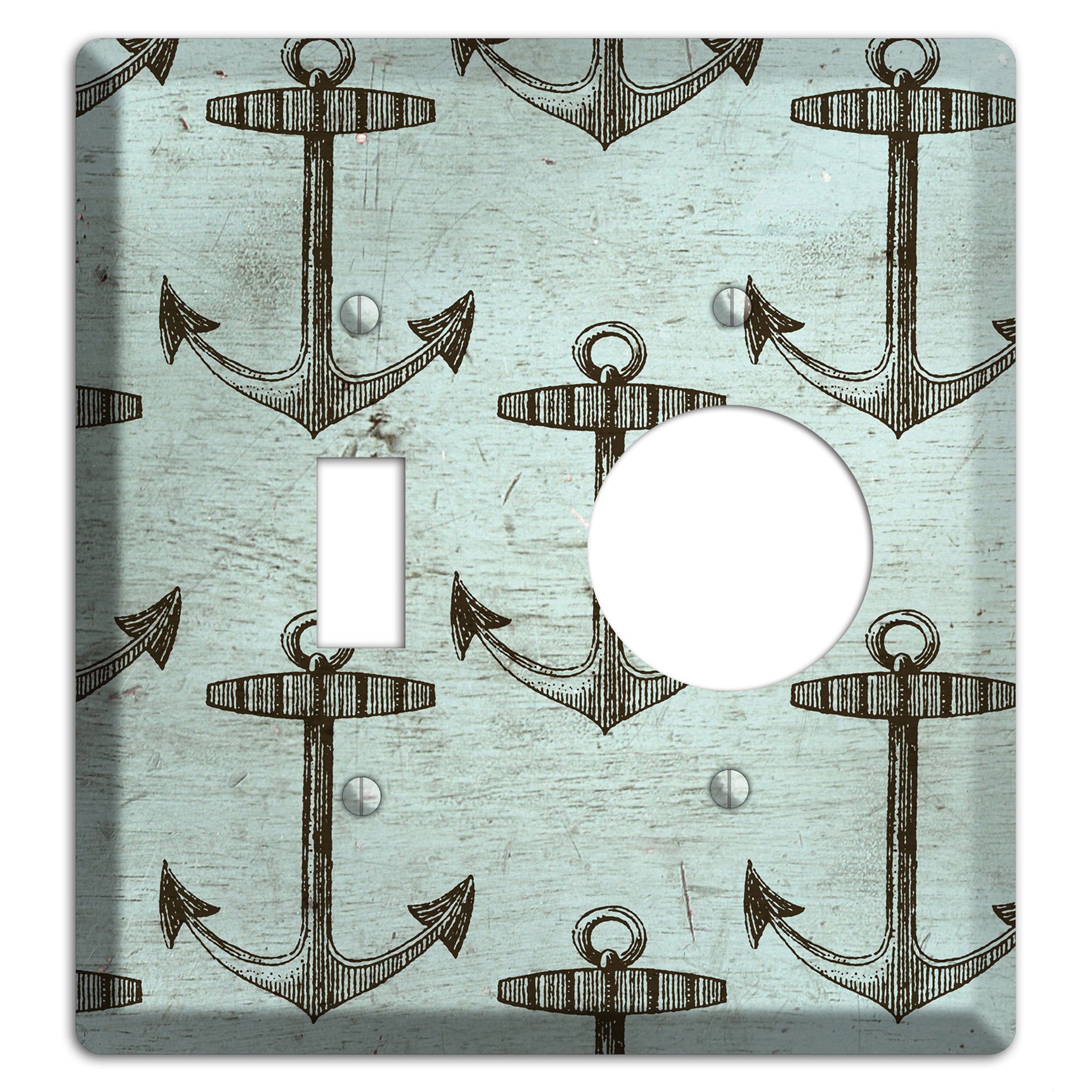 Anchored in Time Toggle / Receptacle Wallplate