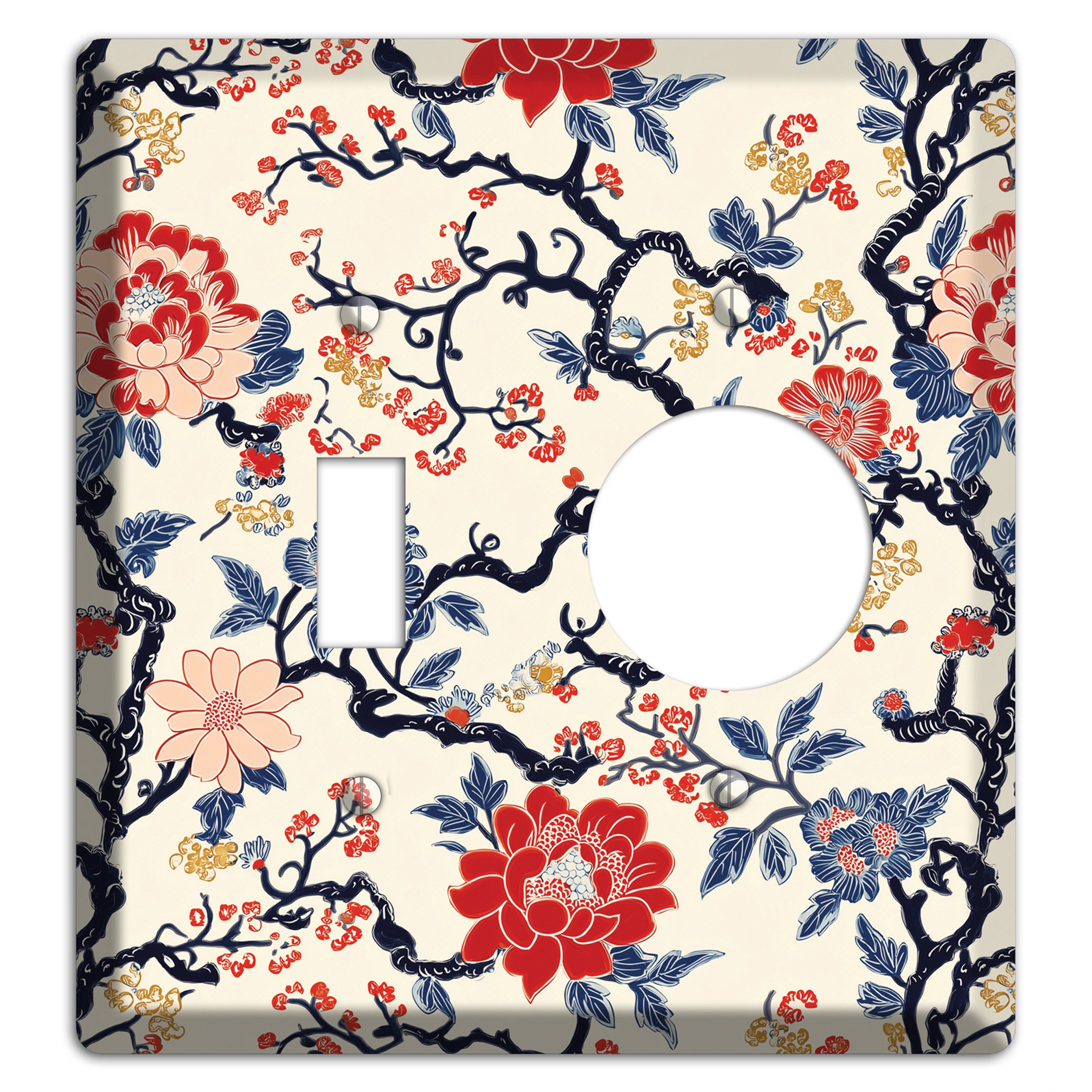 Crimson Branch Reverie Toggle / Receptacle Wallplate