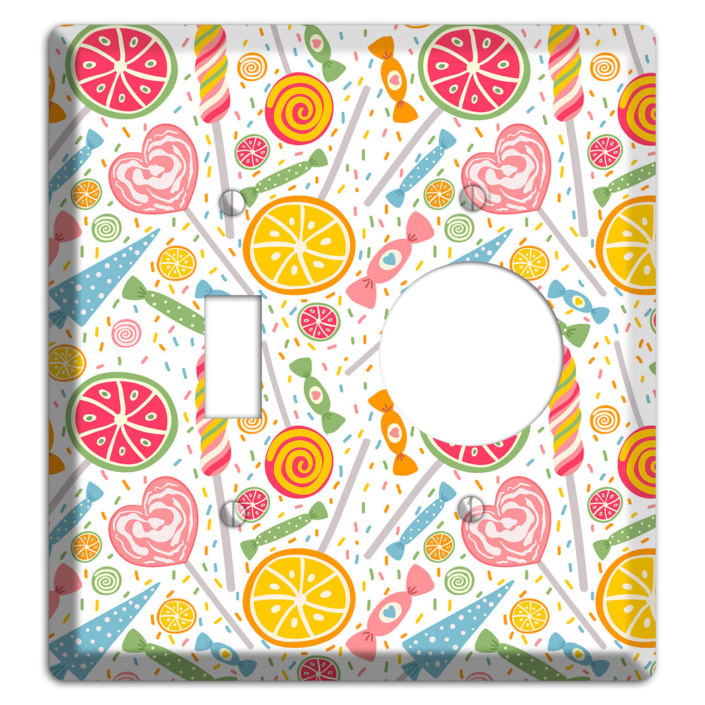Candy Carnival (White) Toggle / Receptacle Wallplate