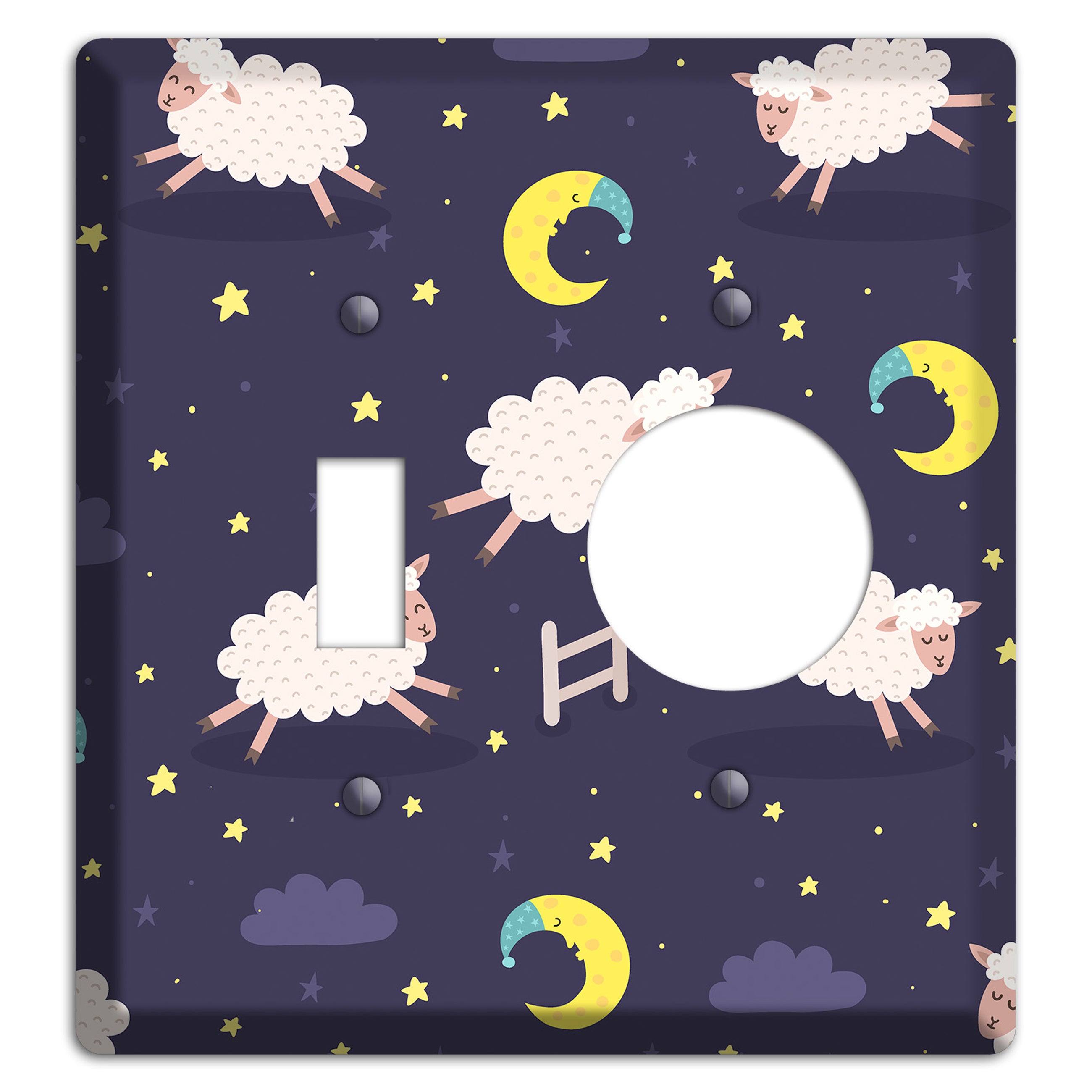Counting Sheep Toggle / Receptacle Wallplate
