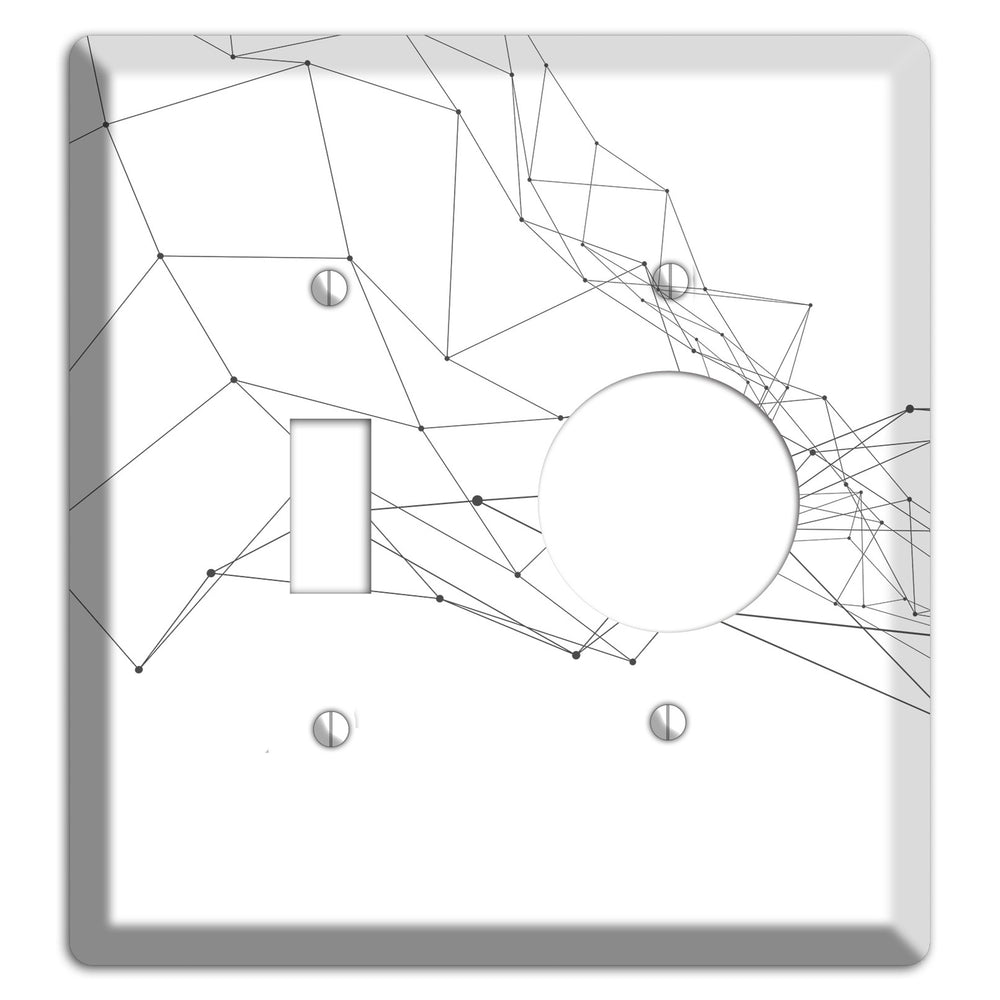 Gossamer Transit Map Toggle / Receptacle Wallplate