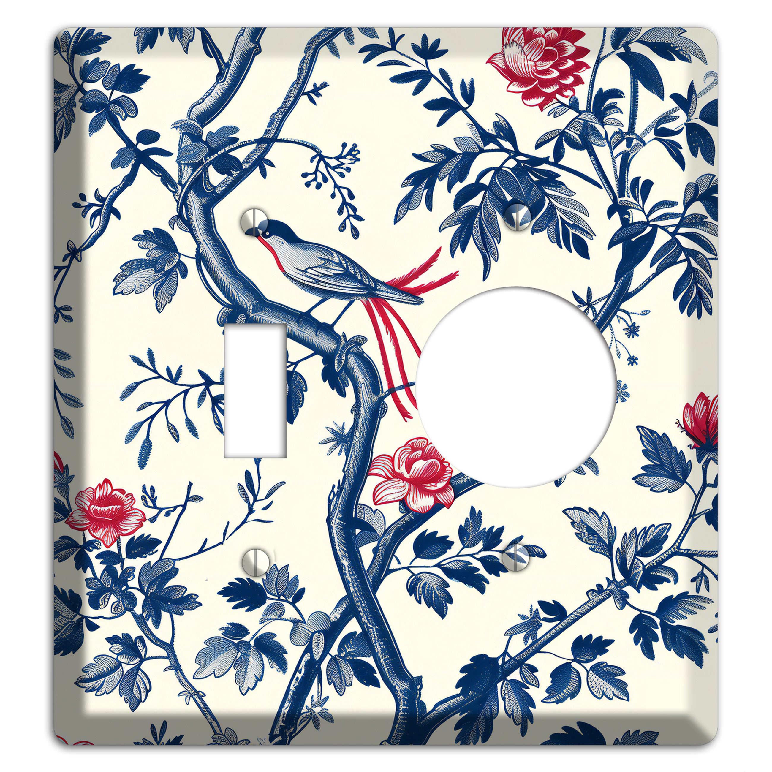 Crimson Wing Reverie Toggle / Receptacle Wallplate