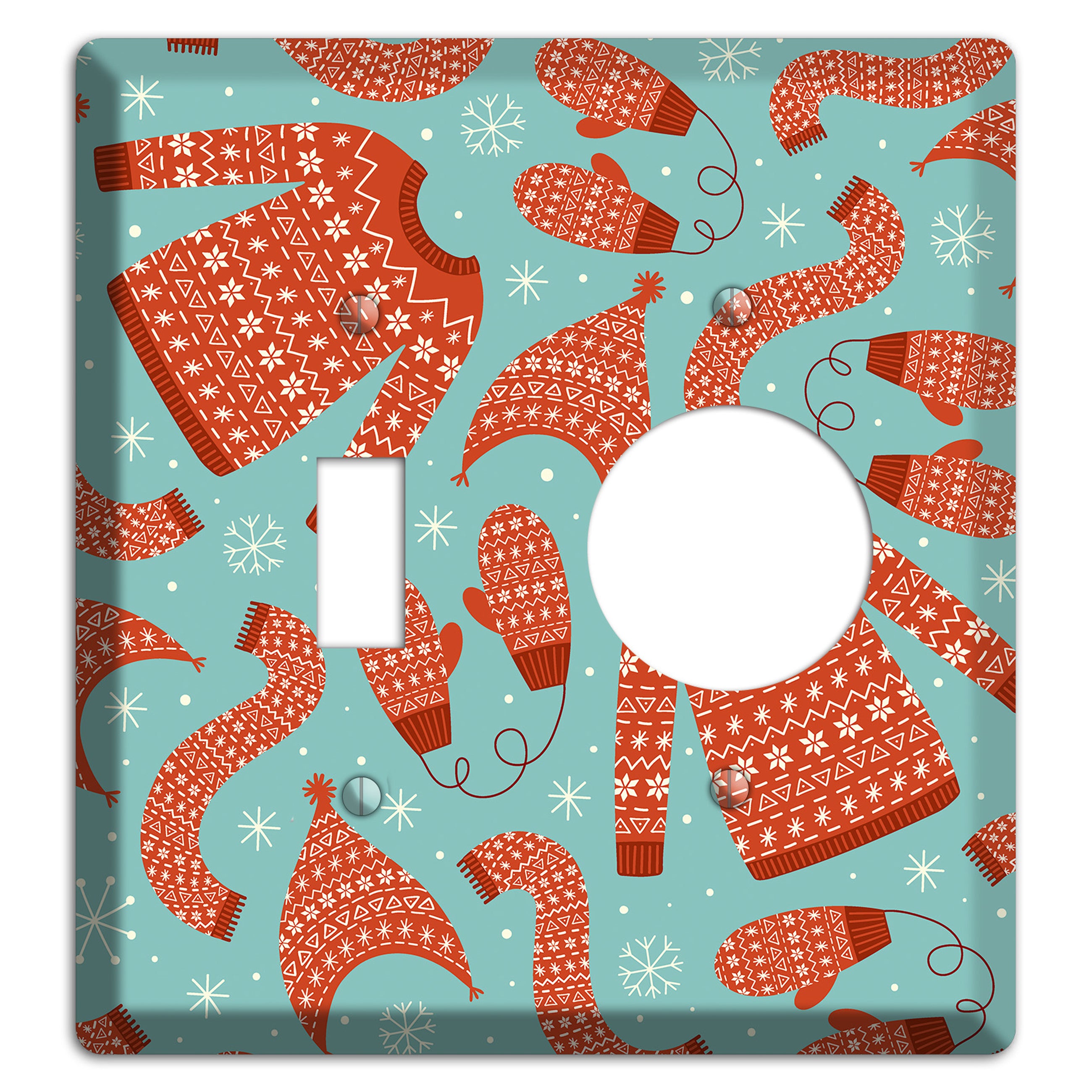 Cozy Knits & Mittens Toggle / Receptacle Wallplate