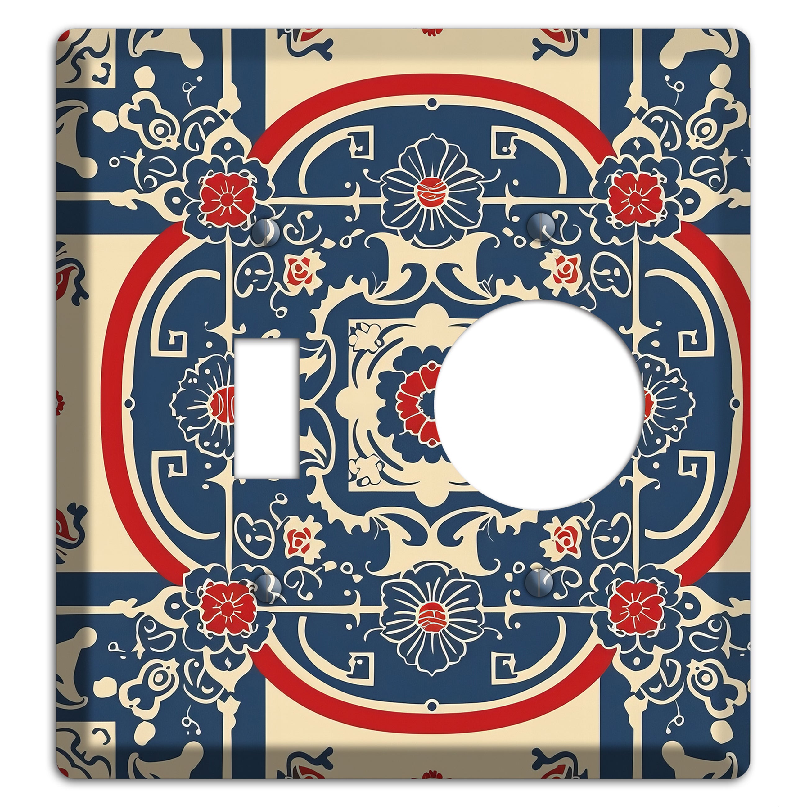 Imperial Medallion Court Toggle / Receptacle Wallplate