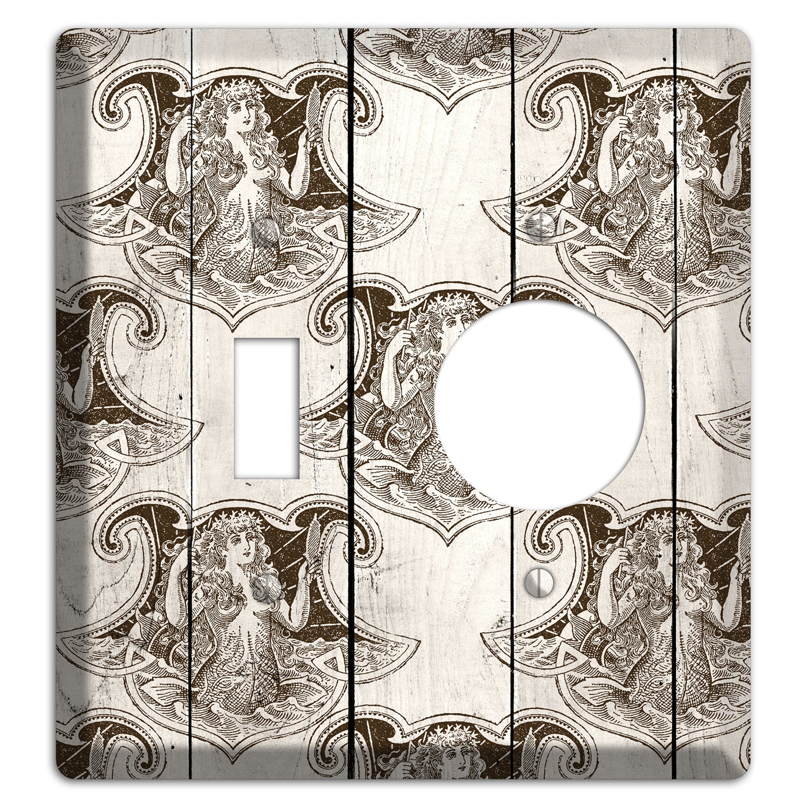 Mermaid’s Crest Toggle / Receptacle Wallplate