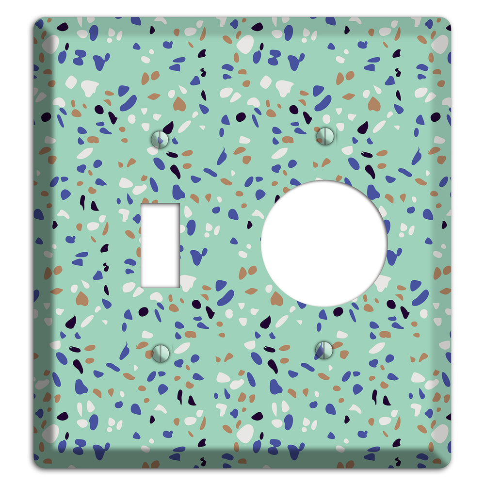 Sea Breeze Confetti Toggle / Receptacle Wallplate