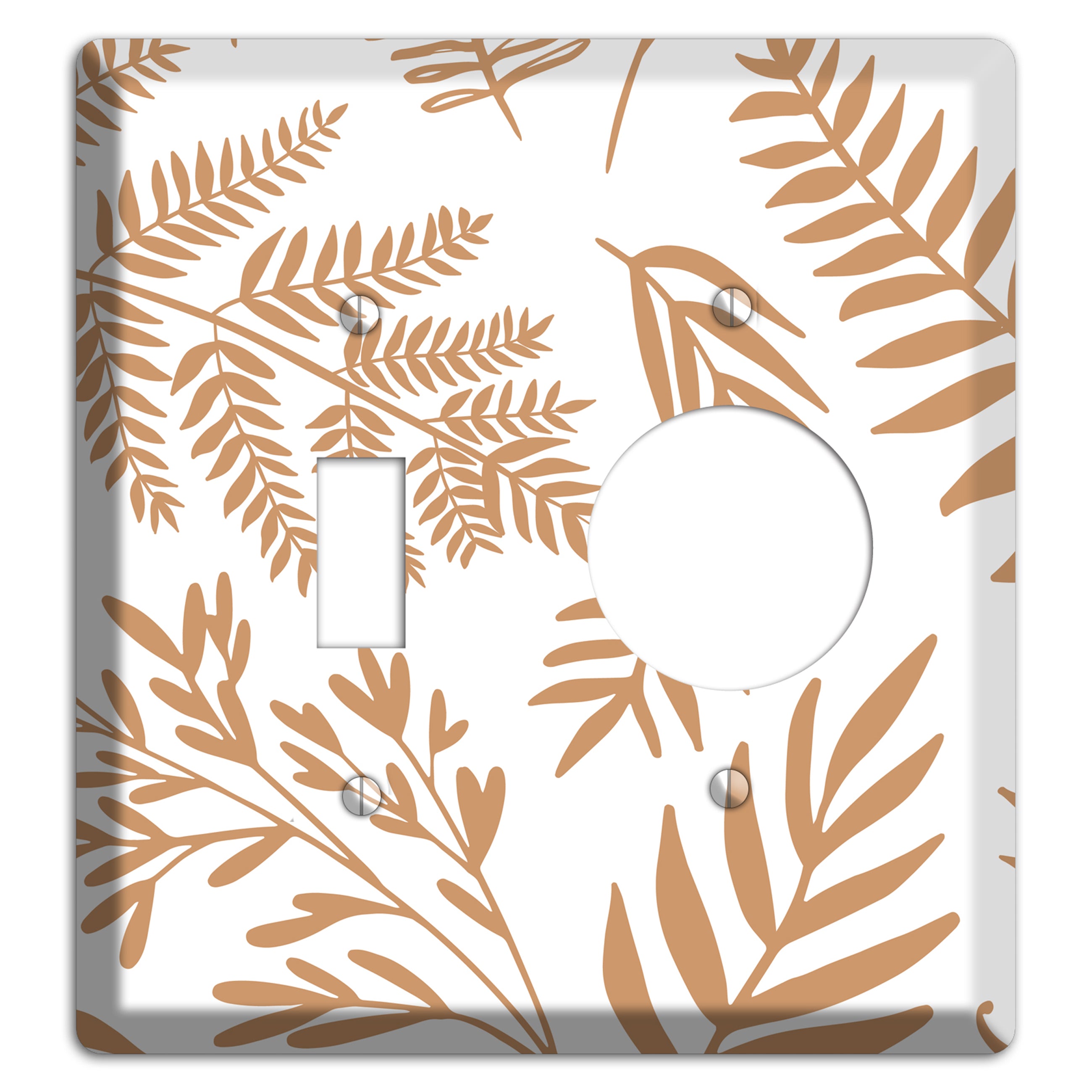 Scattered Fronds Toggle / Receptacle Wallplate