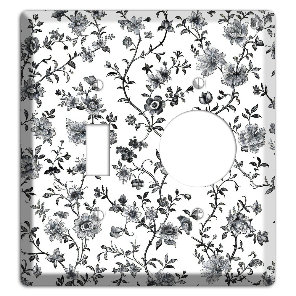 Ink & Ivory Thicket Toggle / Receptacle Wallplate