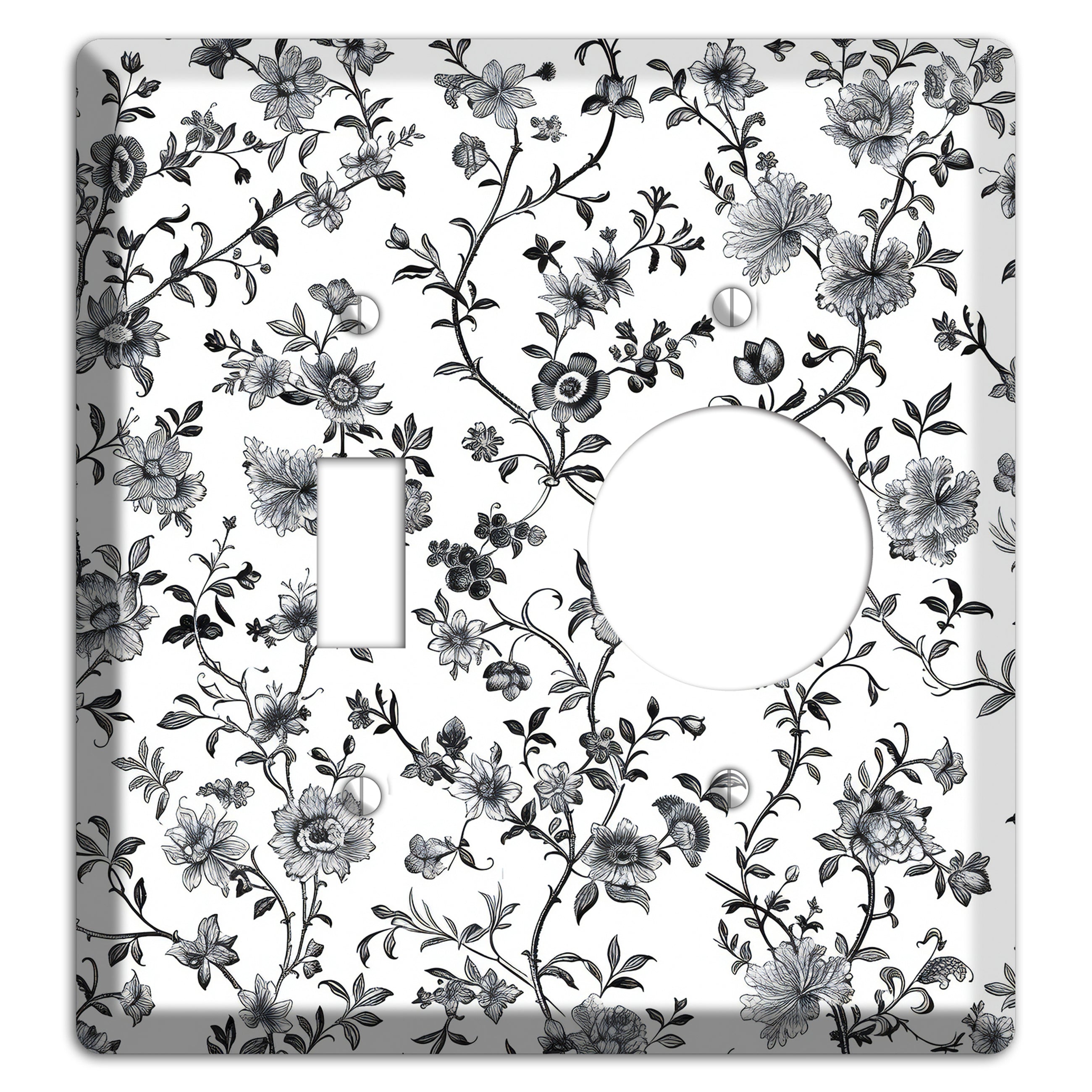 Ink & Ivory Thicket Toggle / Receptacle Wallplate