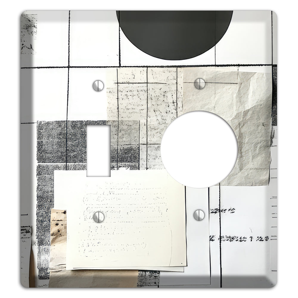 Paper & Memory Toggle / Receptacle Wallplate