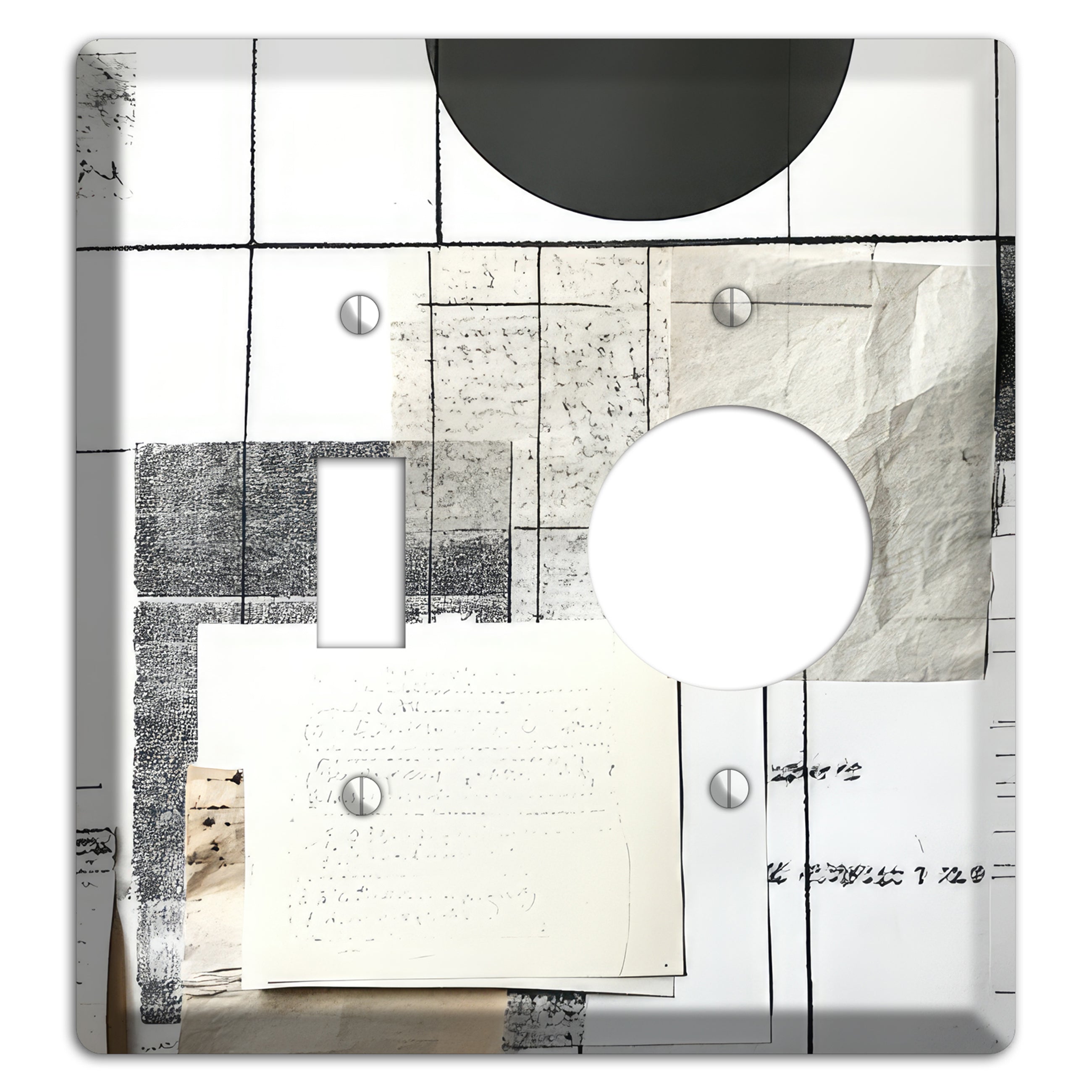 Paper & Memory Toggle / Receptacle Wallplate