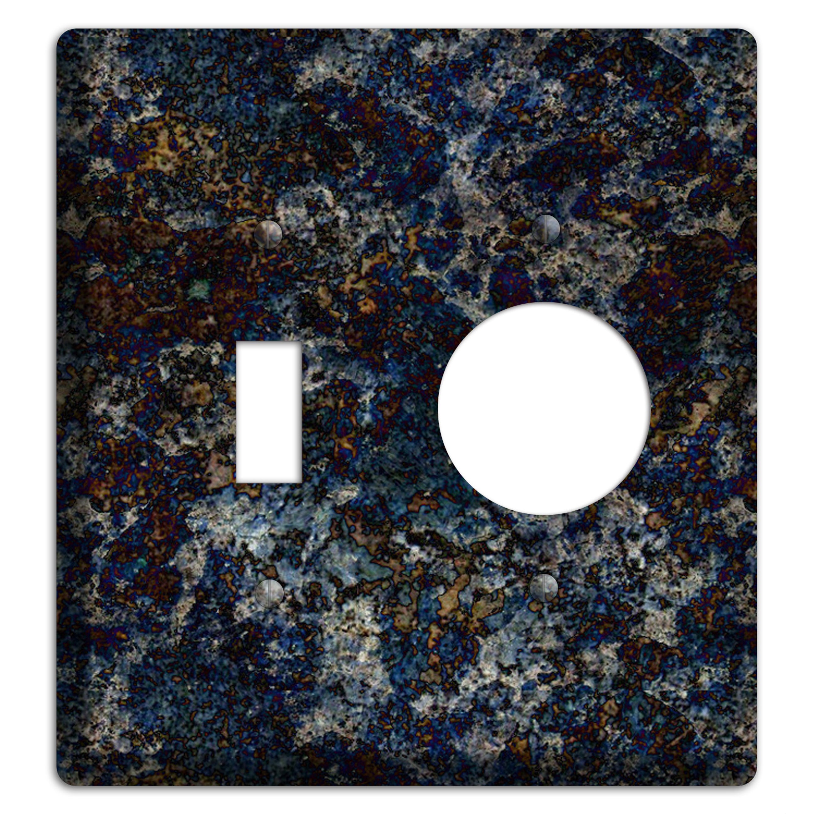 Blue Louise Granite Toggle / Receptacle Wallplate