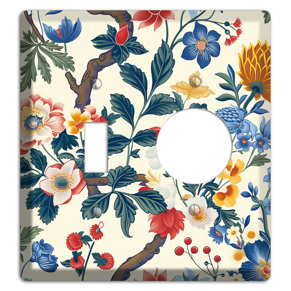 Cottage Garden Reverie Toggle / Receptacle Wallplate