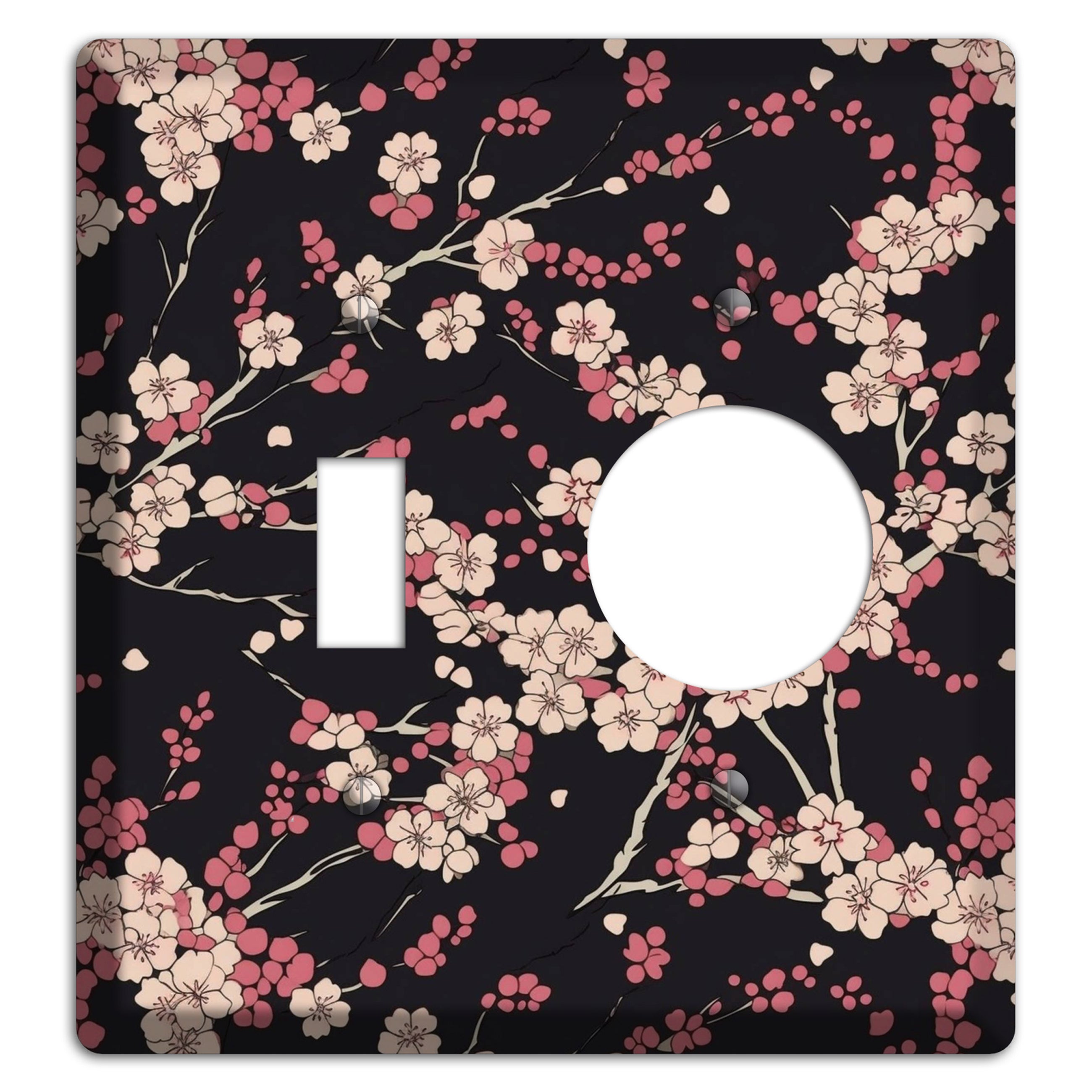 Night Blossom Drift Toggle / Receptacle Wallplate