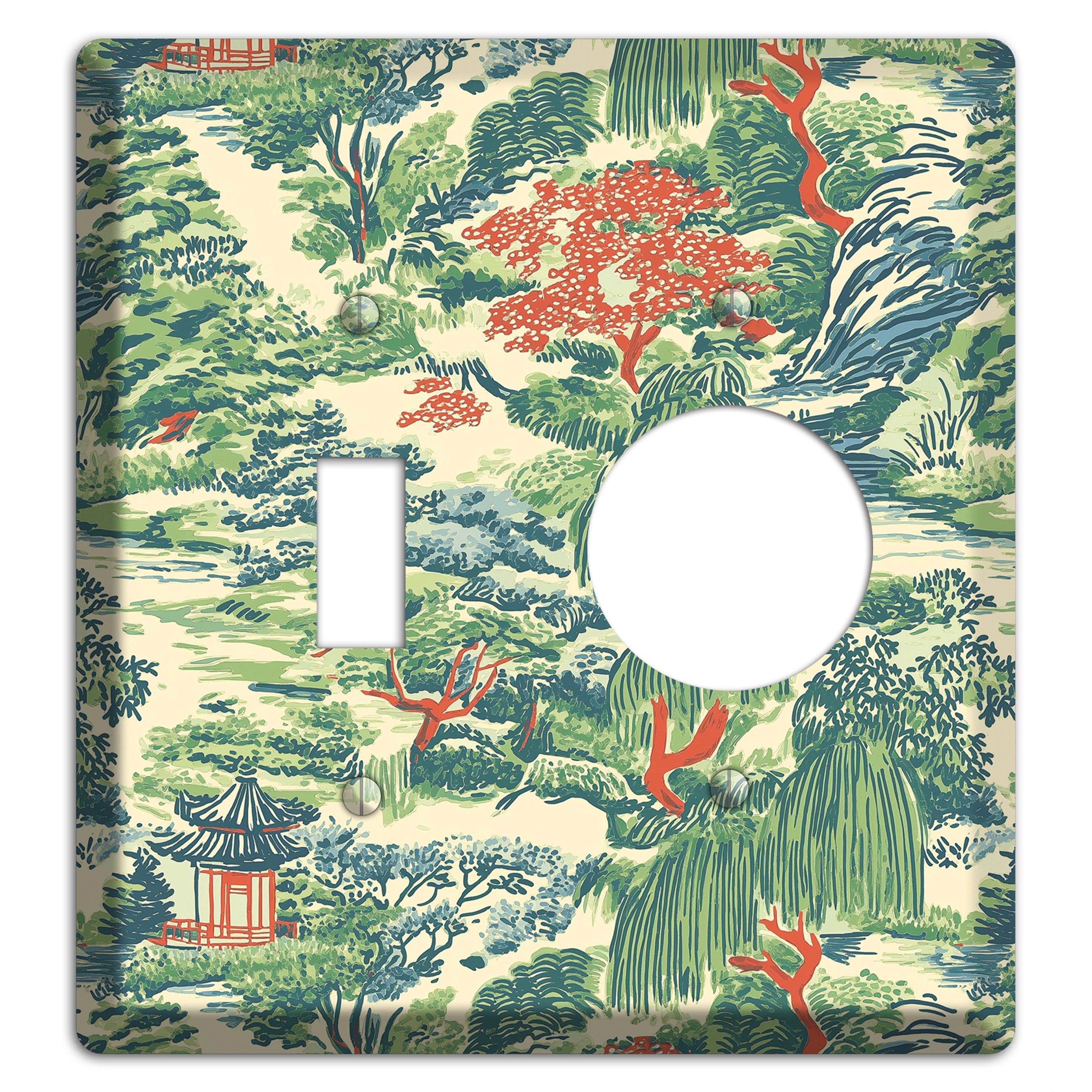 Pavilion & Willow Toggle / Receptacle Wallplate