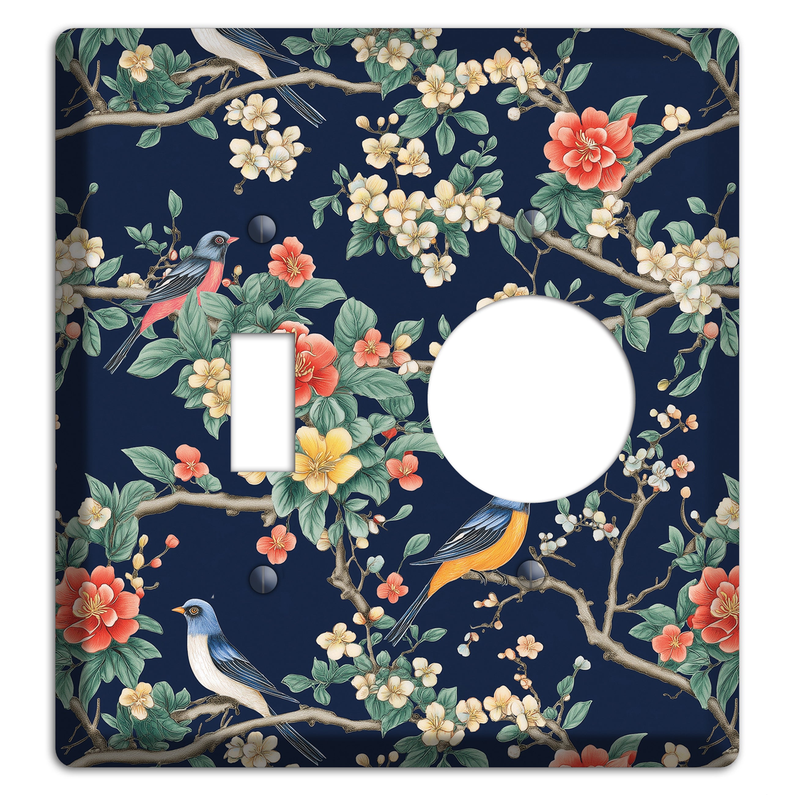 Songbirds & Blossoms Toggle / Receptacle Wallplate