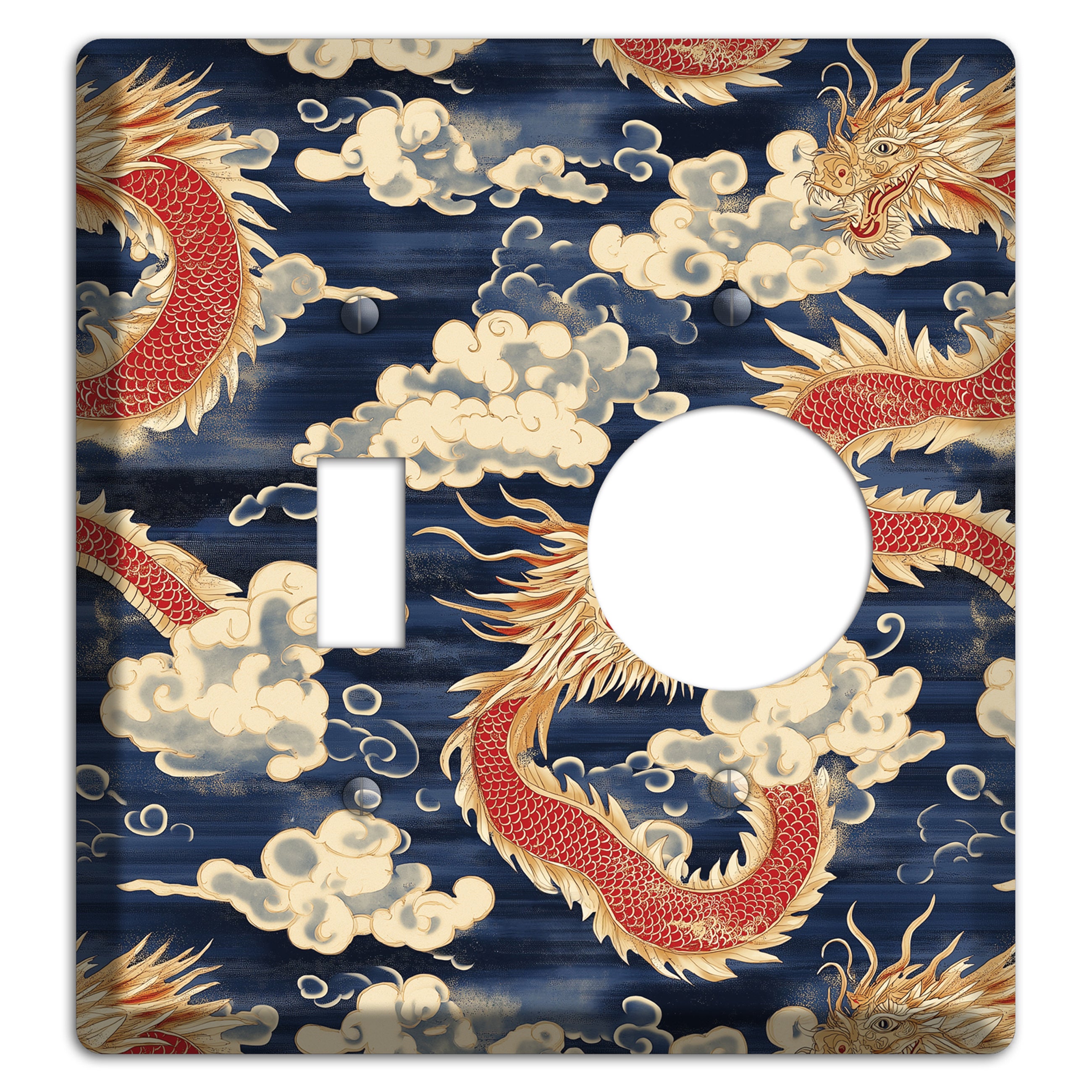 Sovereign Sky Dragons Toggle / Receptacle Wallplate
