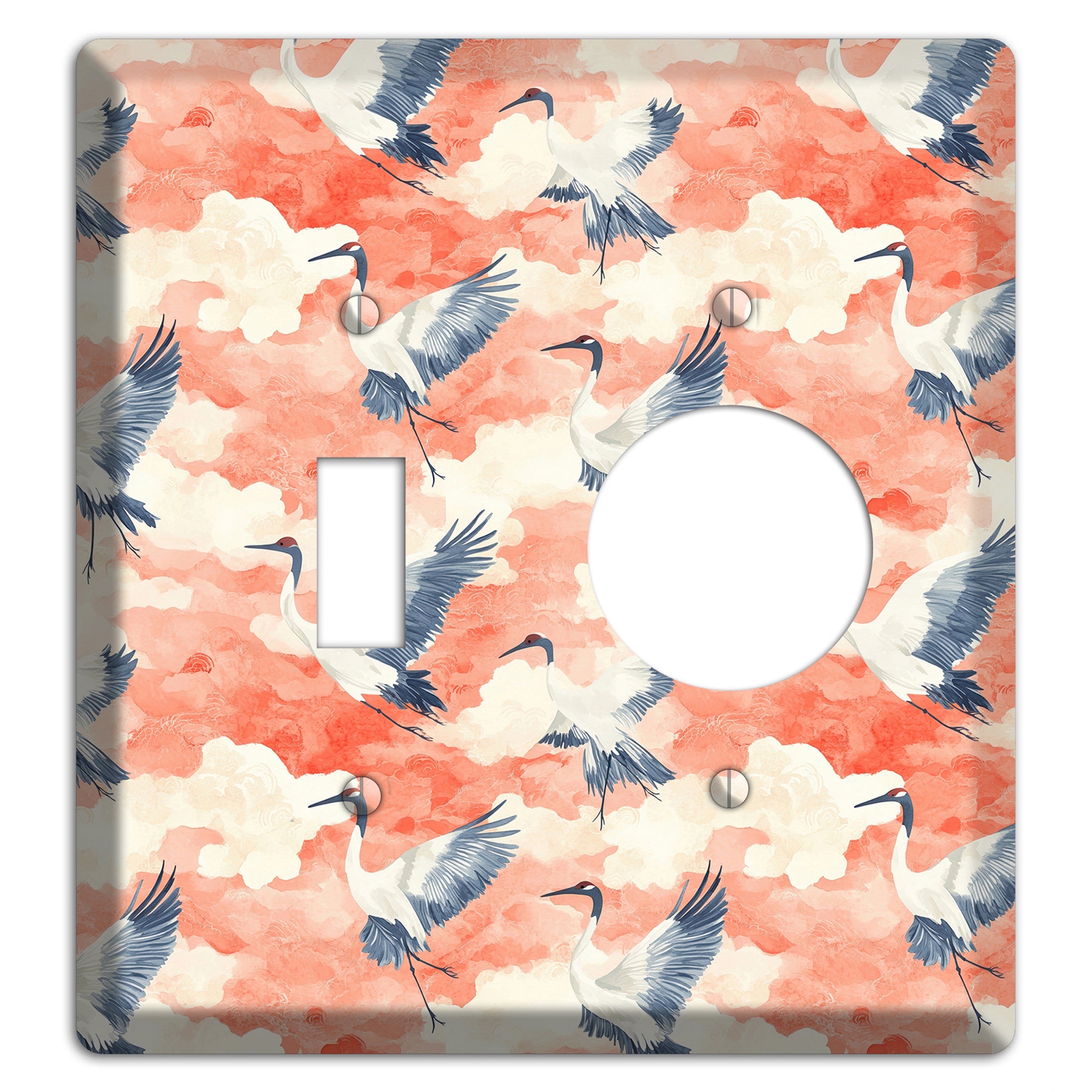 Coral Sky Migration Toggle / Receptacle Wallplate