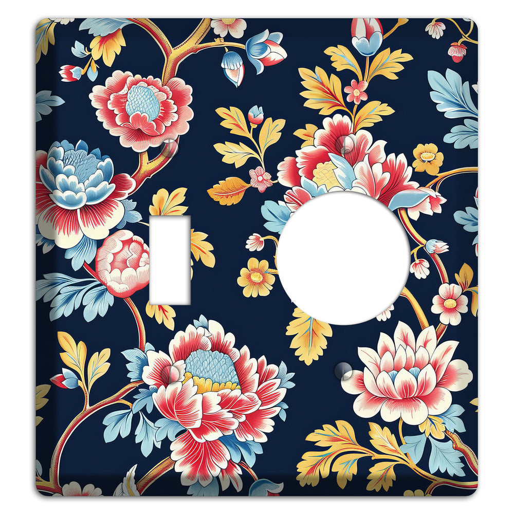 Midnight Garden Bloom Toggle / Receptacle Wallplate