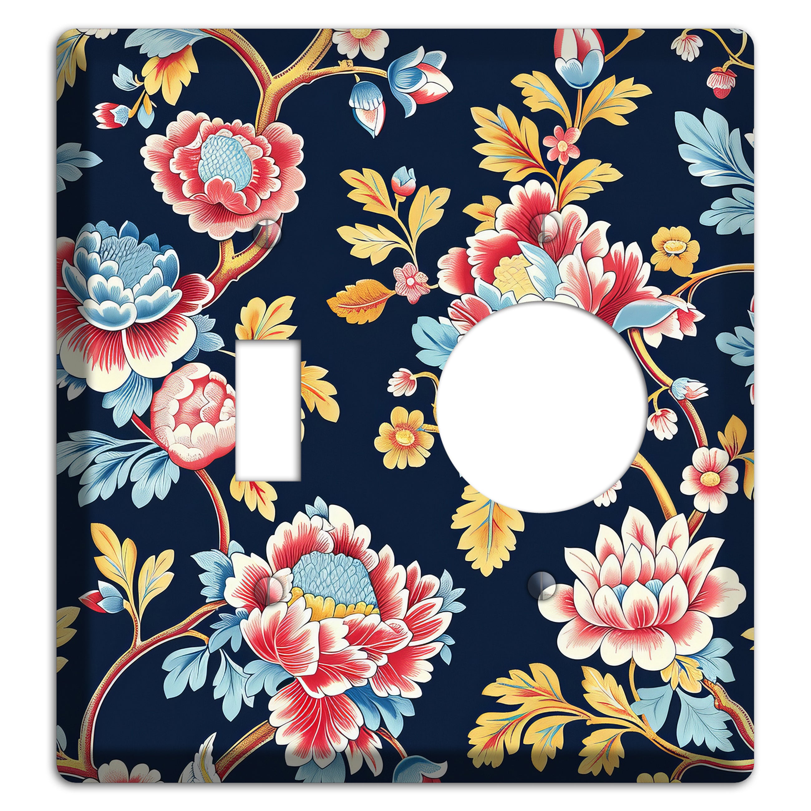 Midnight Garden Bloom Toggle / Receptacle Wallplate