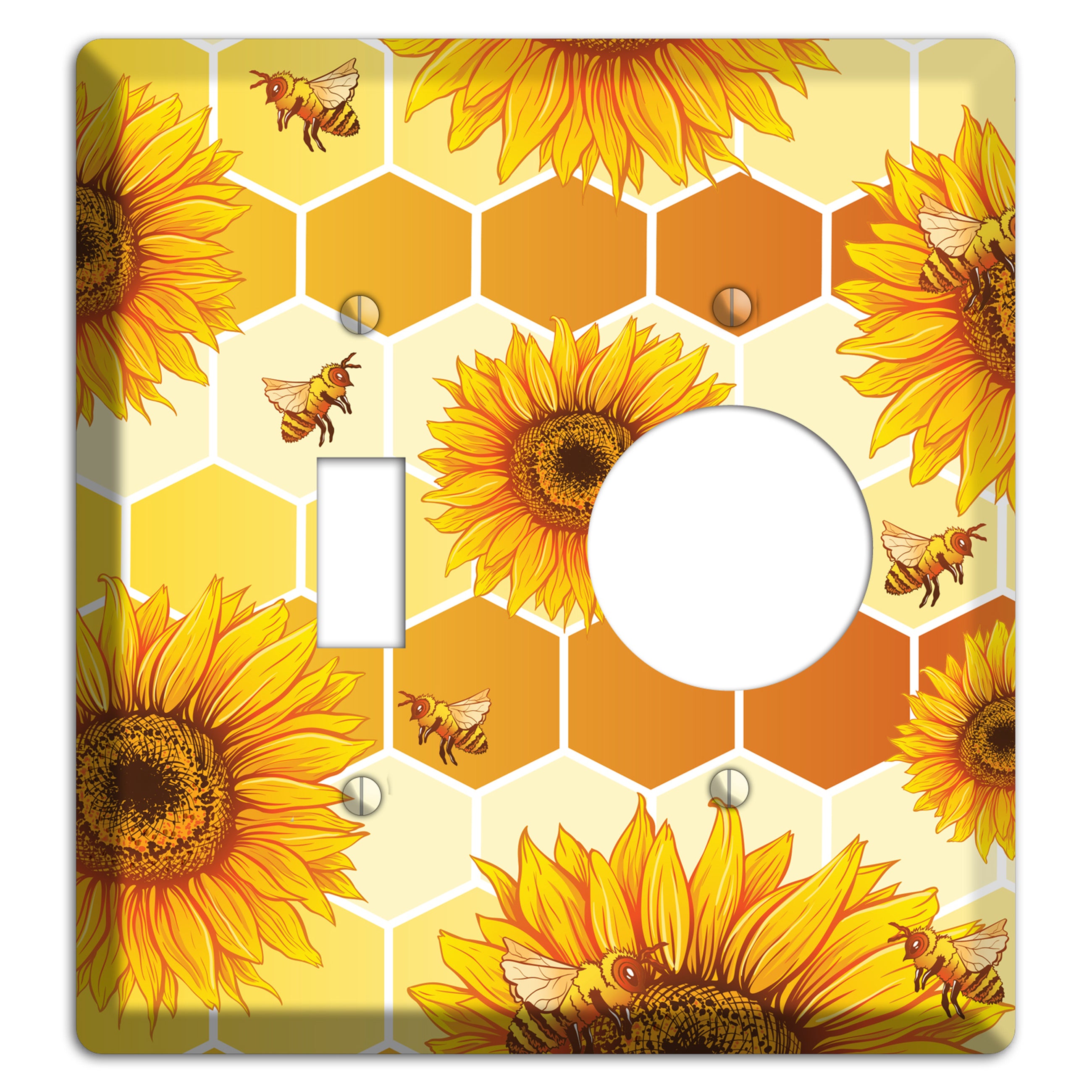 Honeycomb Solstice Toggle / Receptacle Wallplate