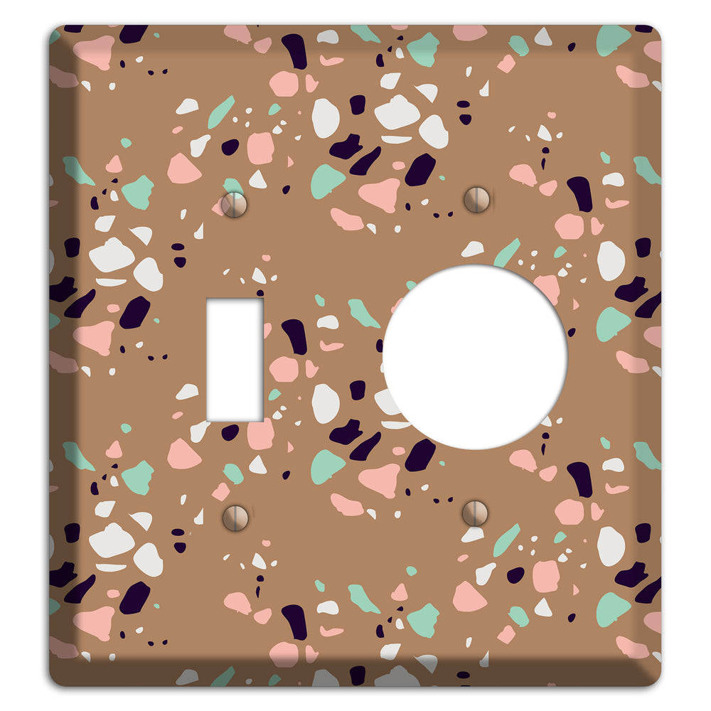Clay Pebble Drop Toggle / Receptacle Wallplate