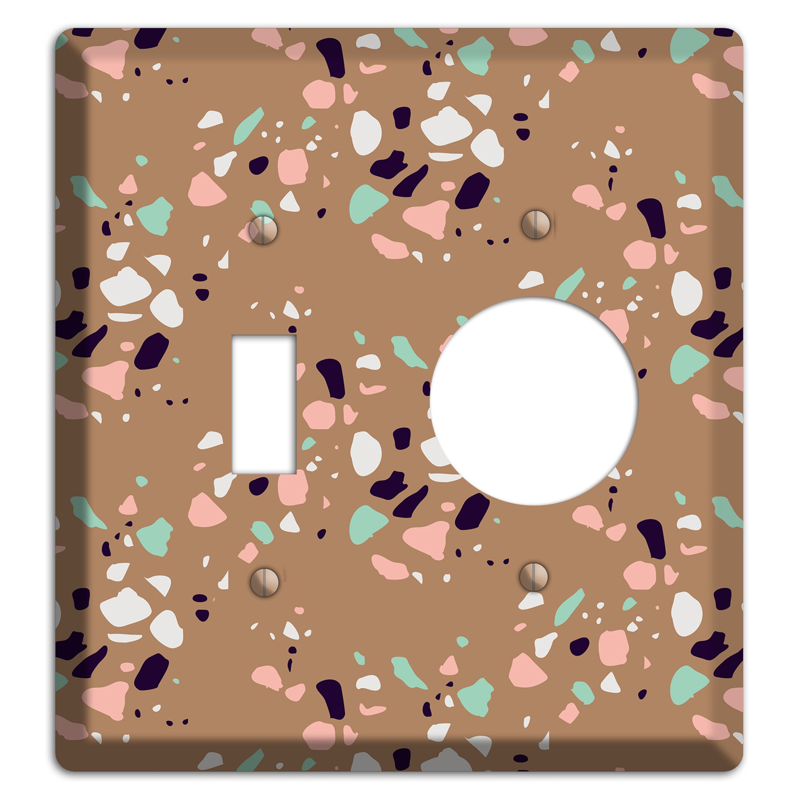 Clay Pebble Drop Toggle / Receptacle Wallplate