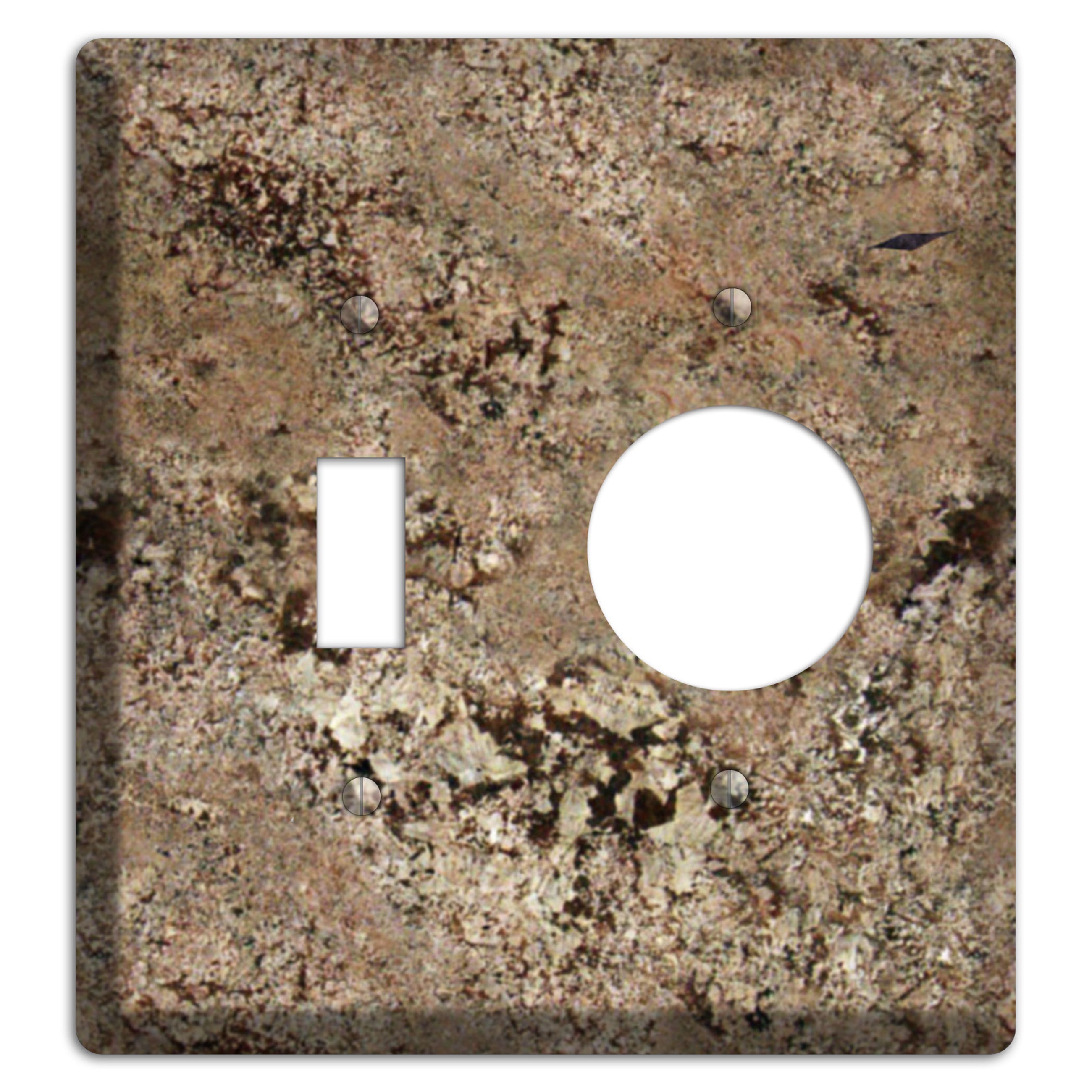 Crema Bordeaux Granite Toggle / Receptacle Wallplate