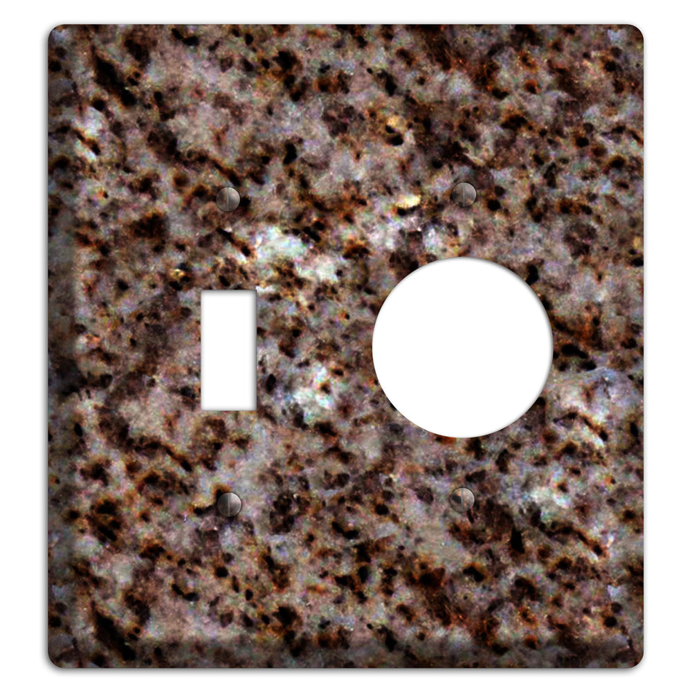 Baltic Brown Granite Toggle / Receptacle Wallplate