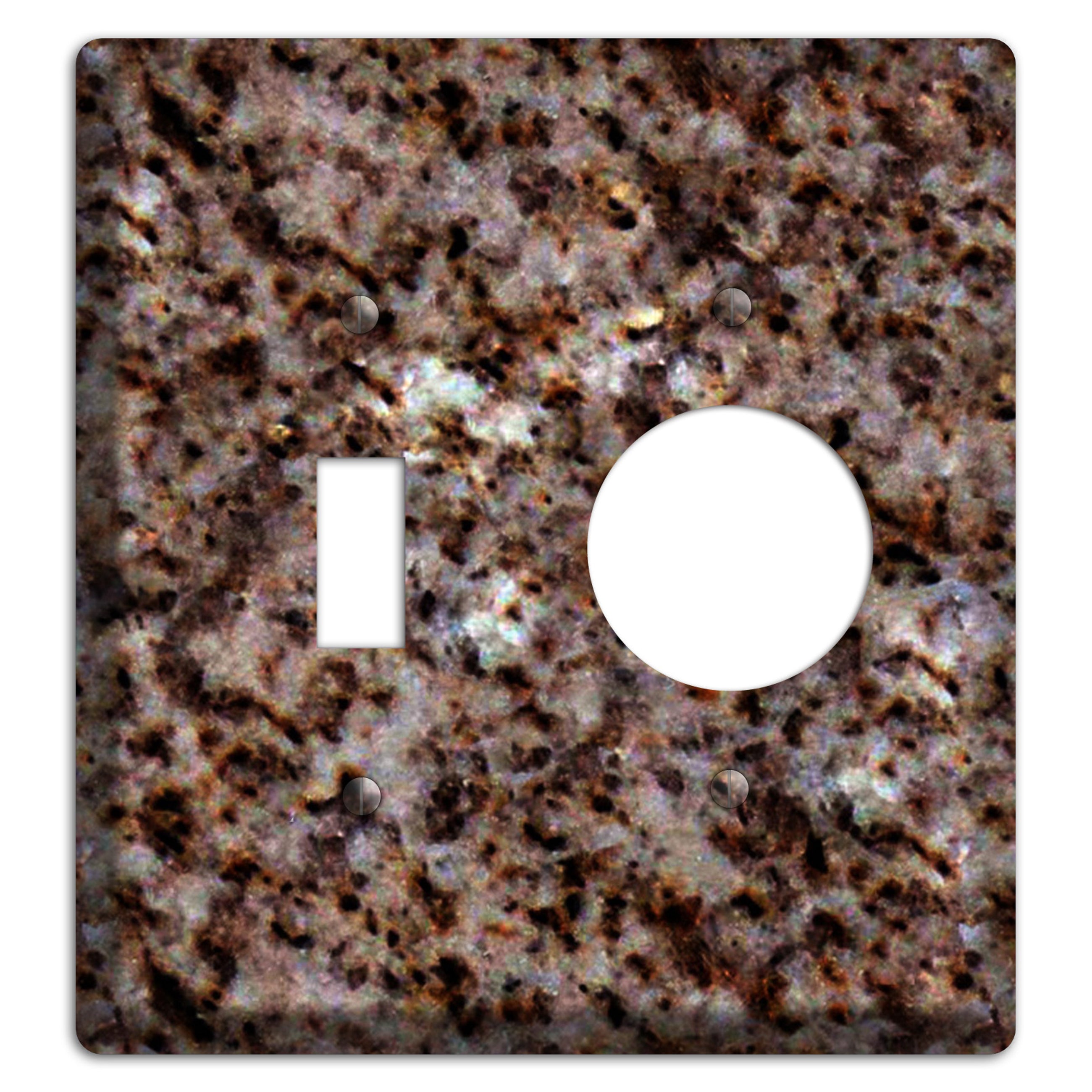Baltic Brown Granite Toggle / Receptacle Wallplate