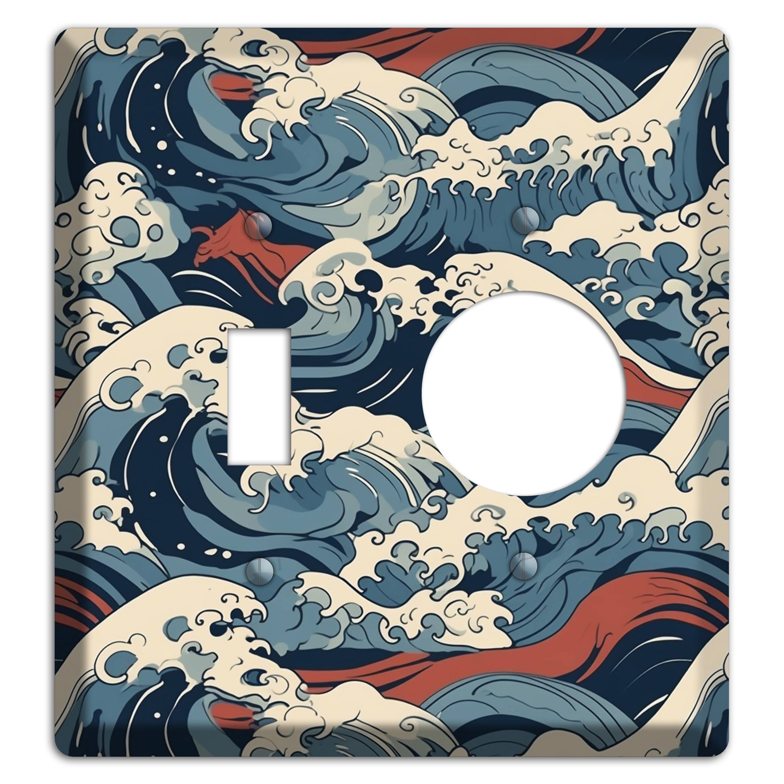 Crashing Tide Fury Toggle / Receptacle Wallplate
