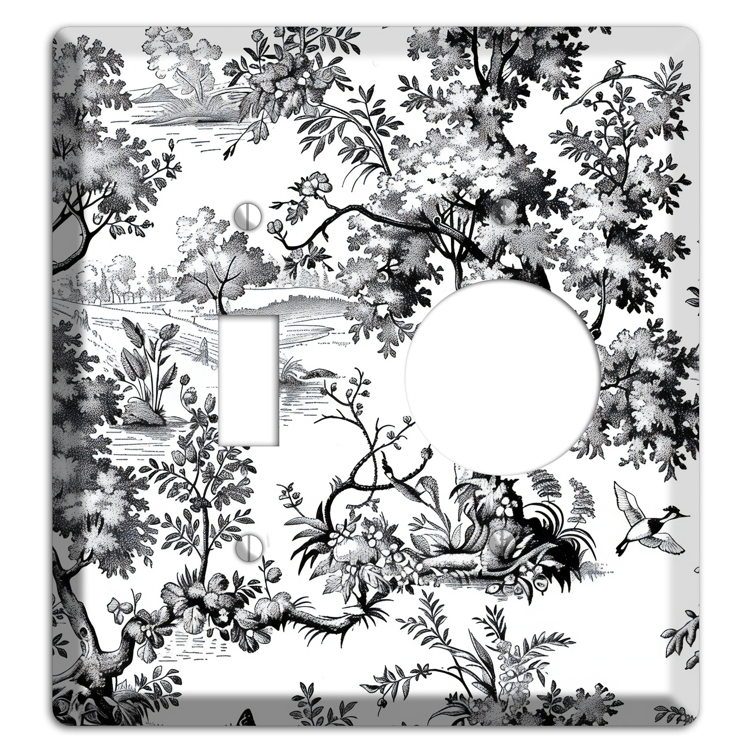 Pastoral Ink Reverie Toggle / Receptacle Wallplate