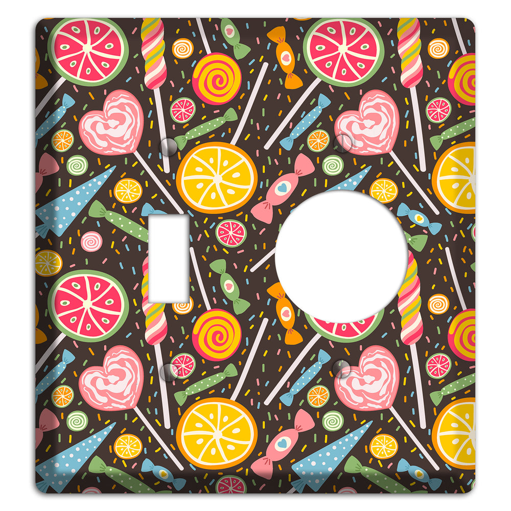 Candy Carnival (Dark) Toggle / Receptacle Wallplate