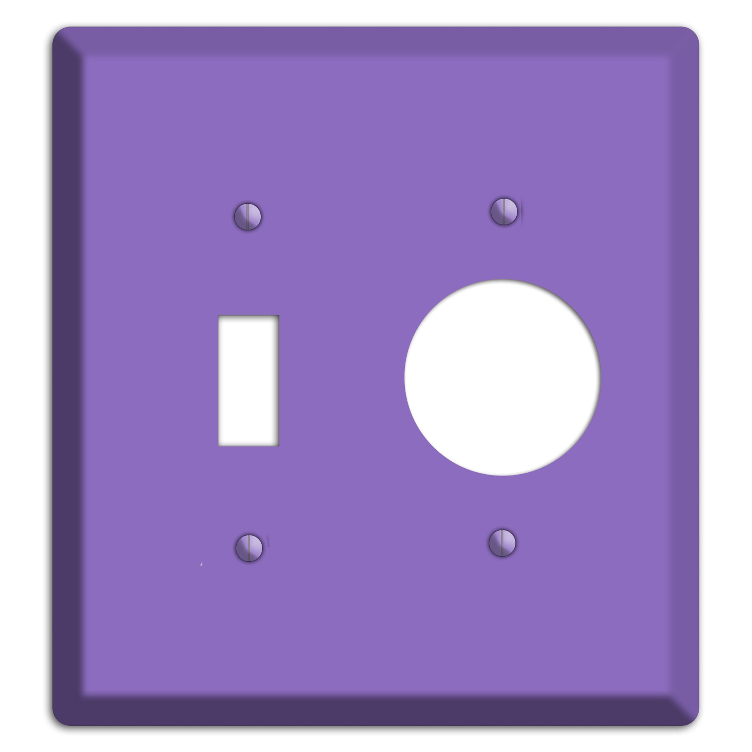 Baxter Violet Bloom Toggle / Receptacle Wallplate