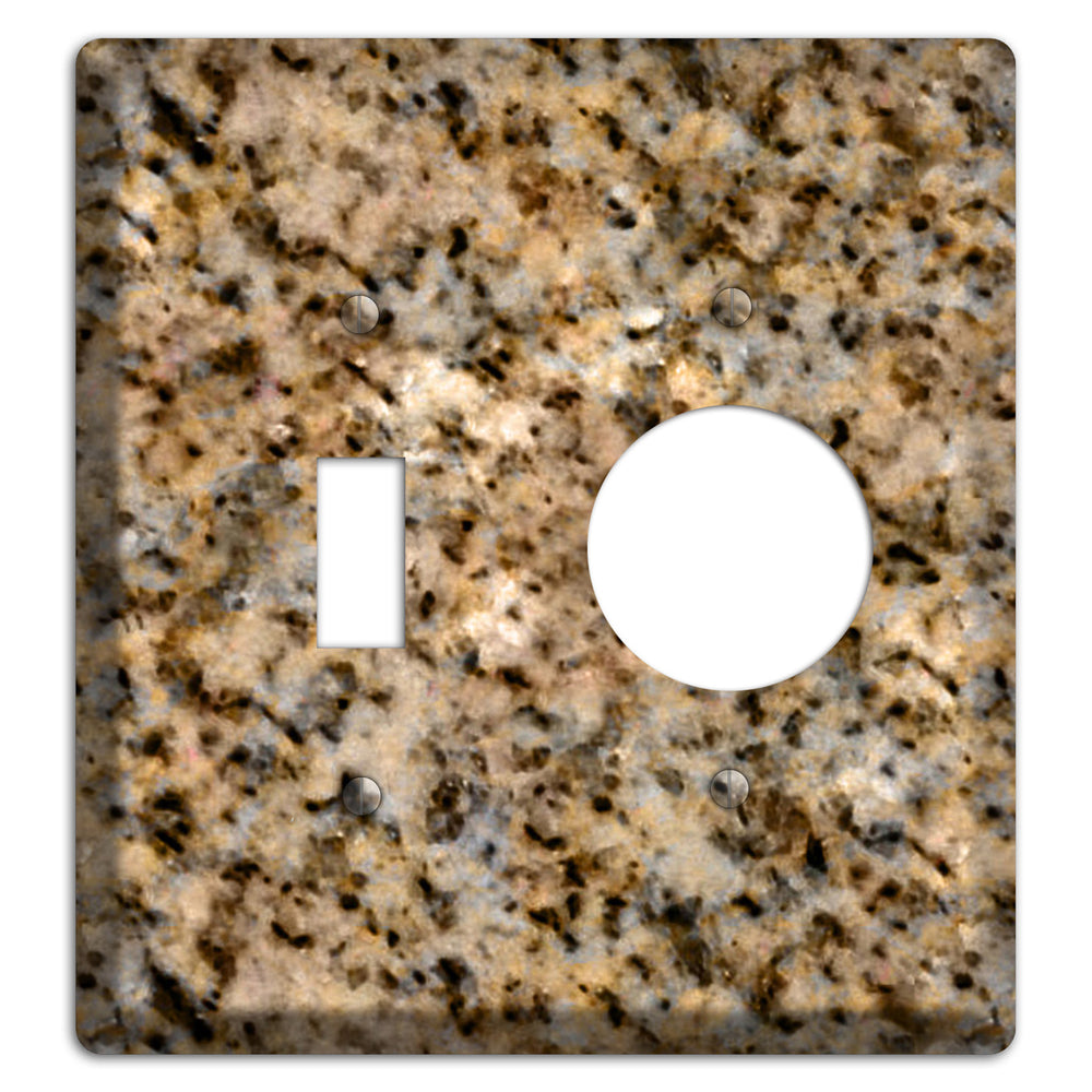 Giallo Ornamental Granite Toggle / Receptacle Wallplate