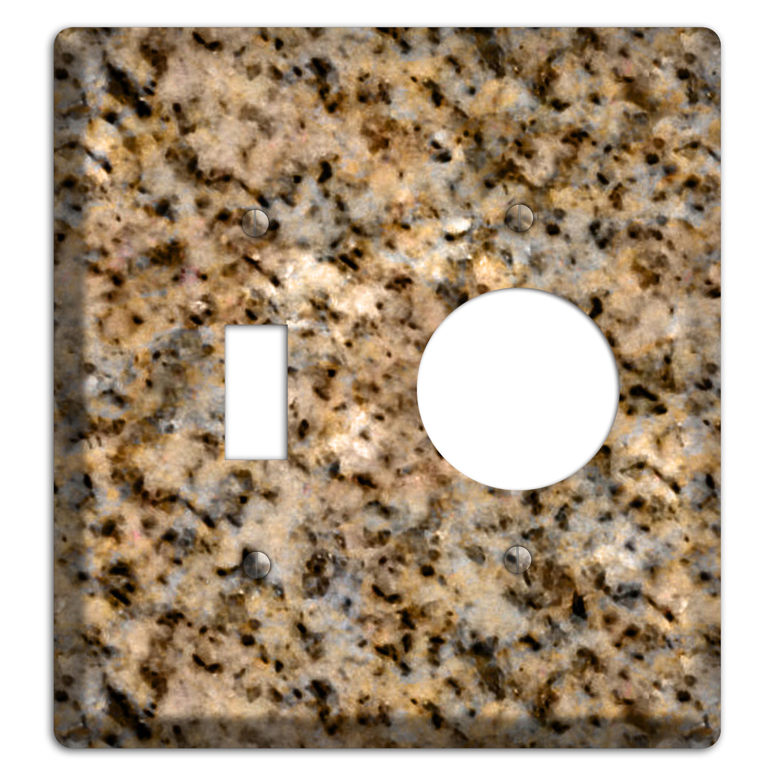 Giallo Ornamental Granite Toggle / Receptacle Wallplate
