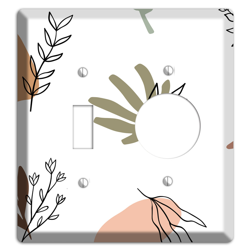 Wildflower & Clay Toggle / Receptacle Wallplate