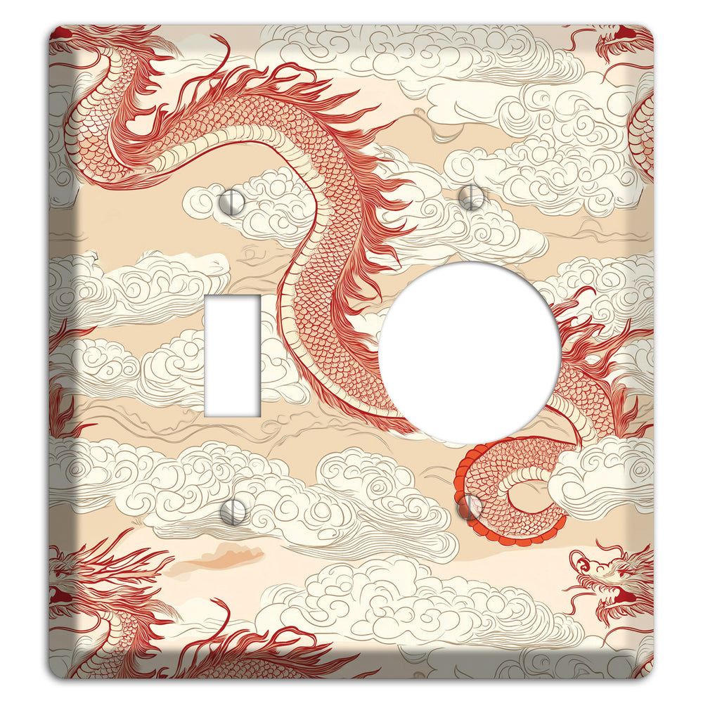 Celestial Dragon Dance Toggle / Receptacle Wallplate