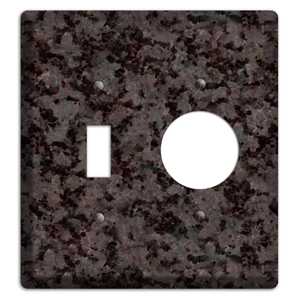Coffee Brown Granite Toggle / Receptacle Wallplate