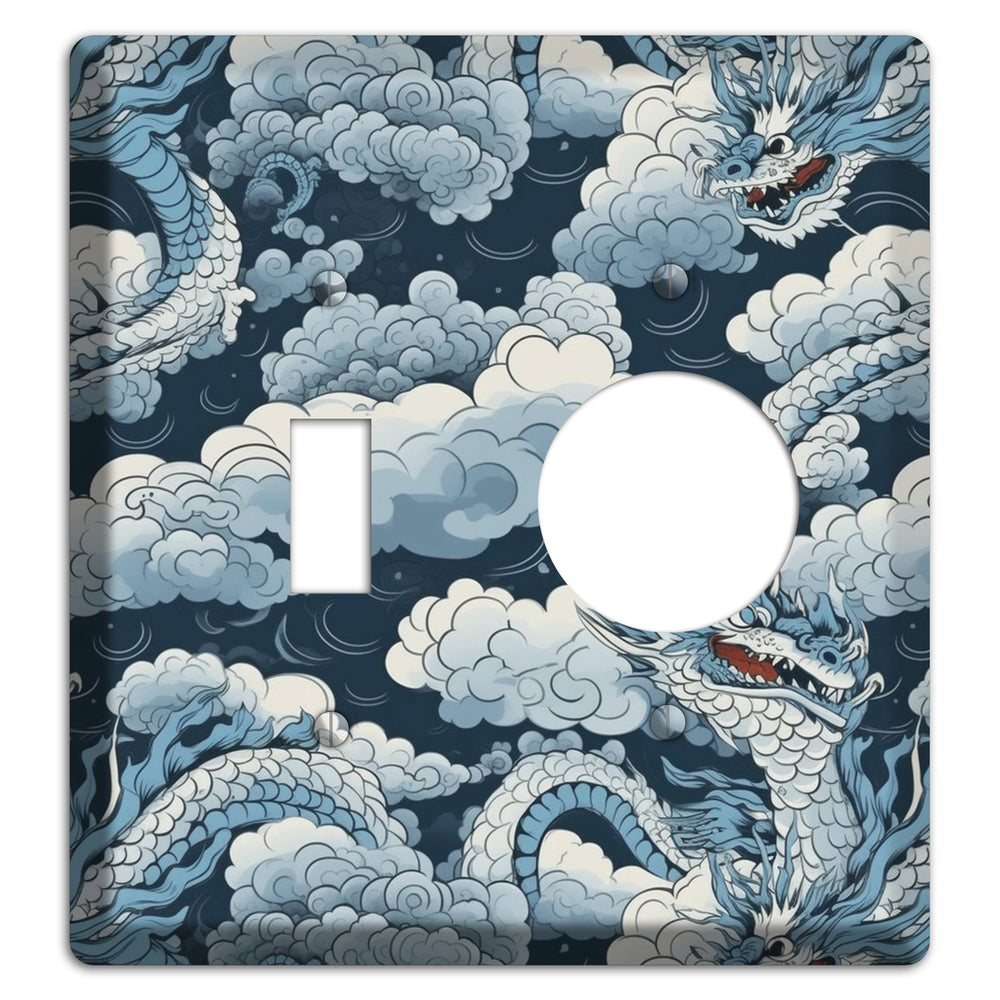 Storm Serpent Rising Toggle / Receptacle Wallplate