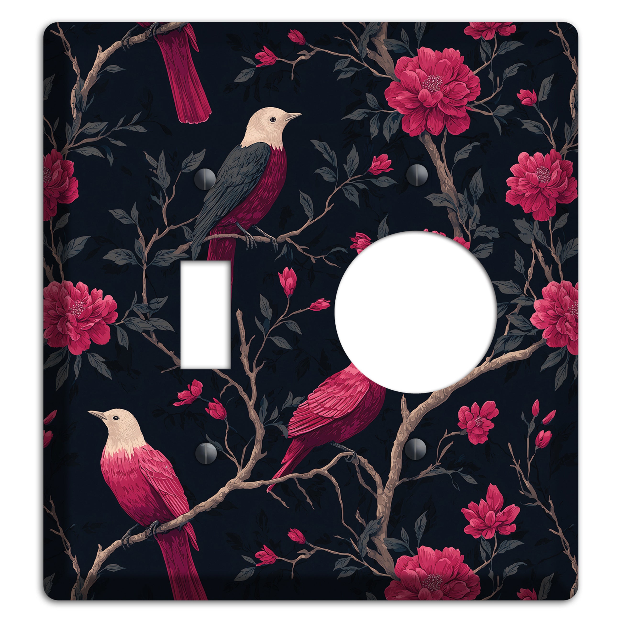 Crimson Perch Toggle / Receptacle Wallplate